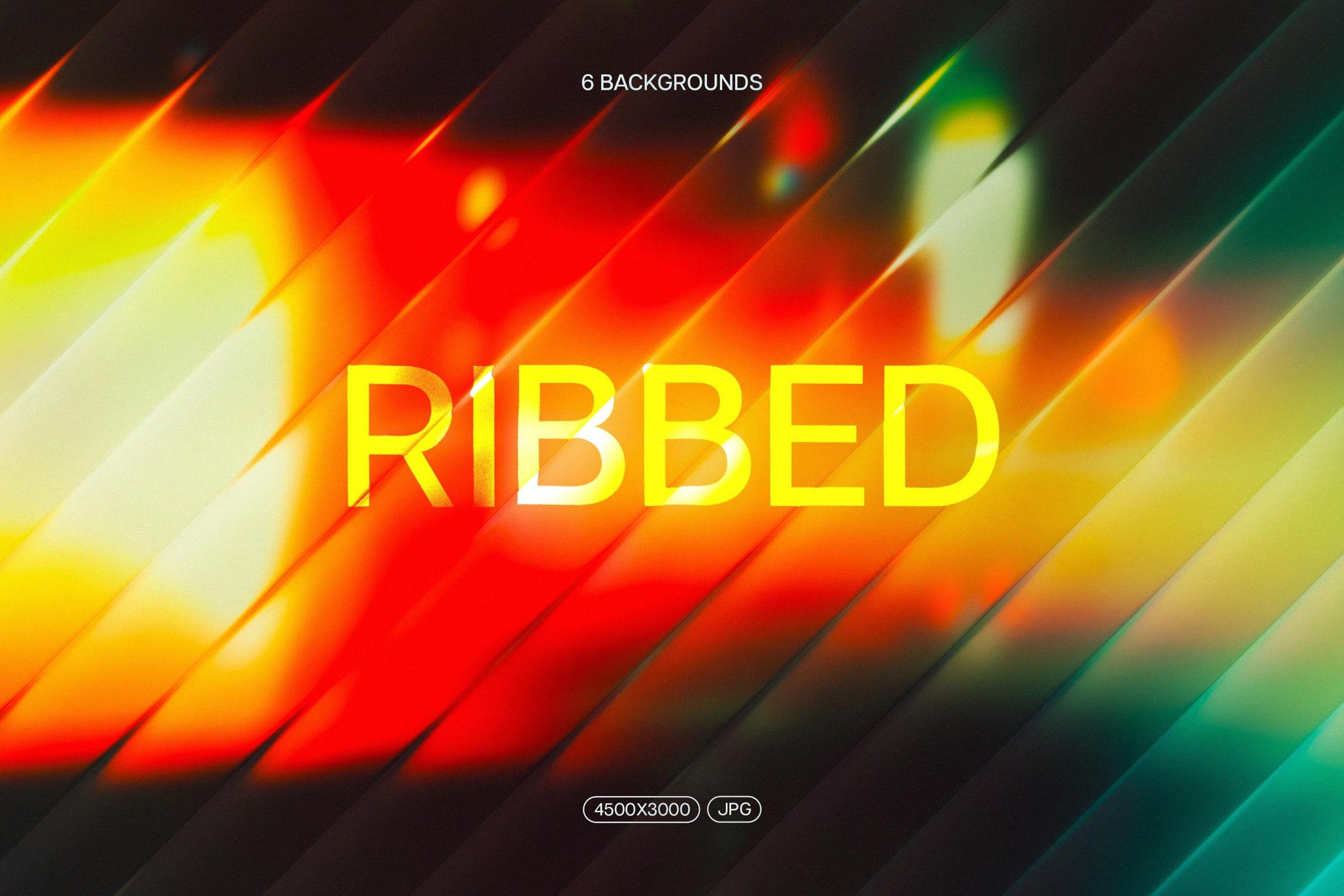Vibrant Ribbed Glass Backgrounds
