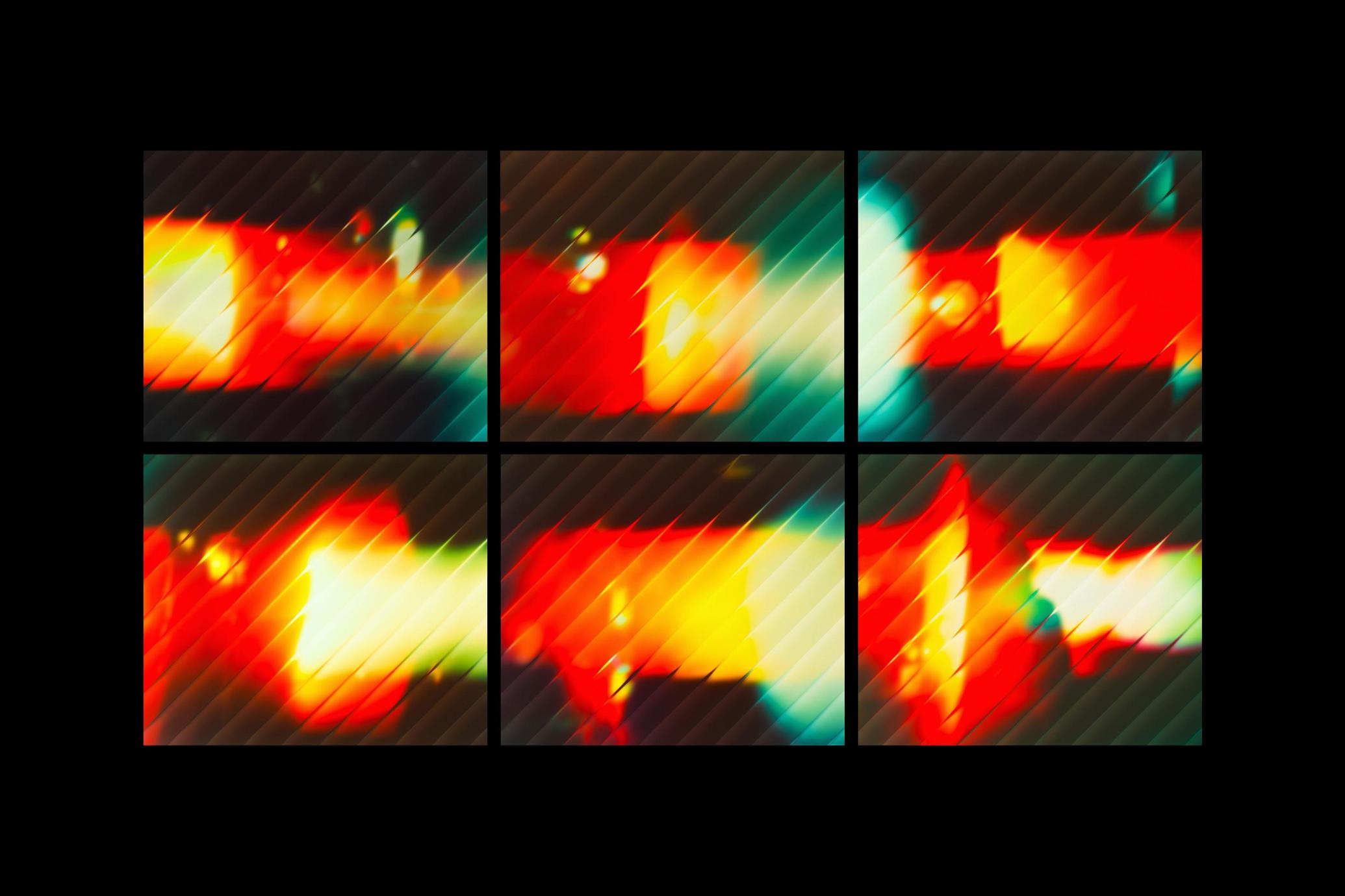 Vibrant Ribbed Glass Backgrounds