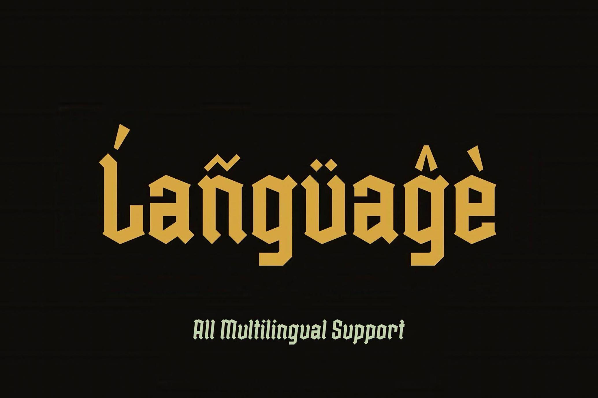 Moleta — Modern Gothic Typeface