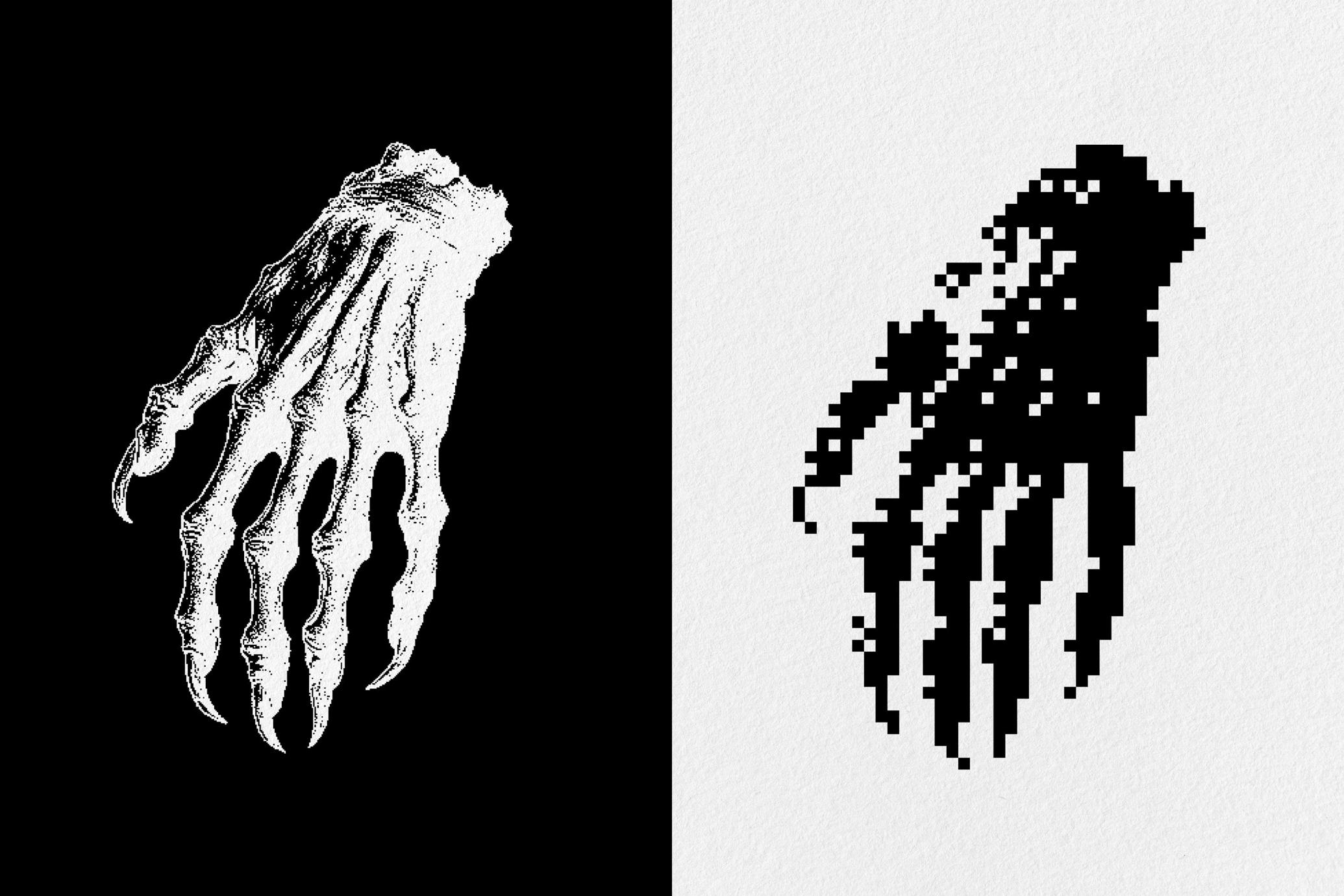 Dark Aesthetic Dithering Graphic Pack Vol.3