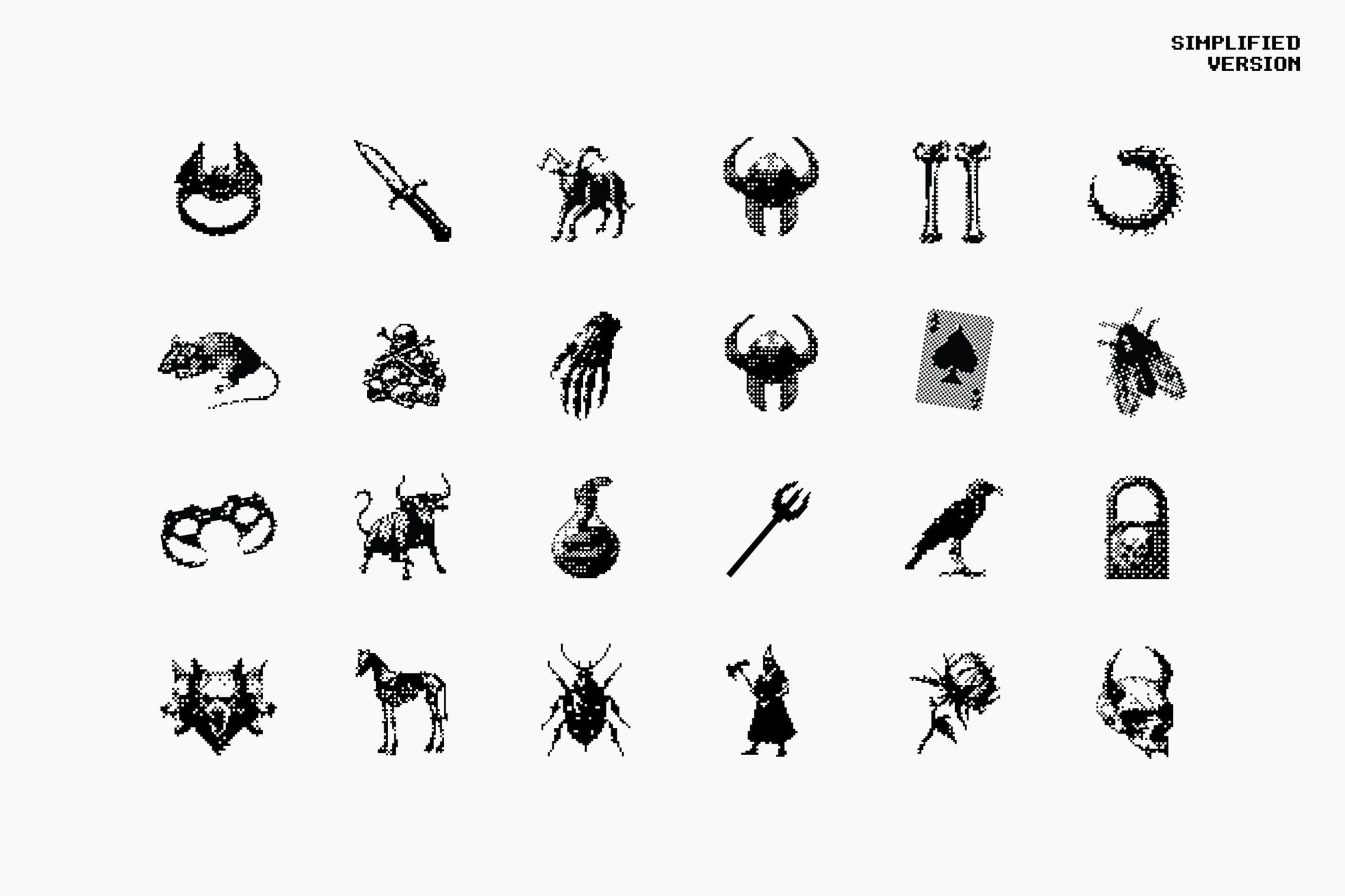 Dark Aesthetic Dithering Graphic Pack Vol.3