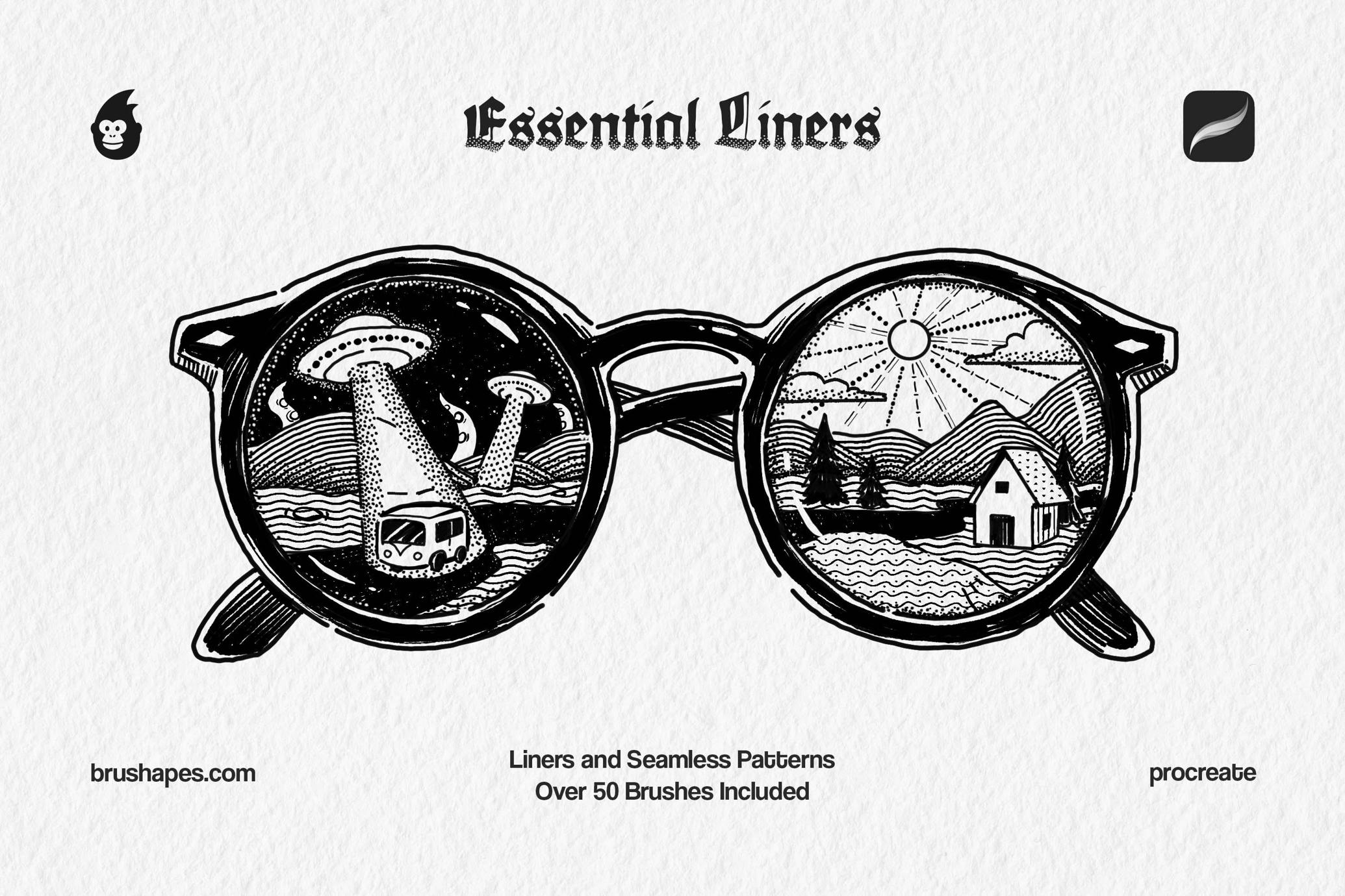 Procreate Essential Liner Brushes