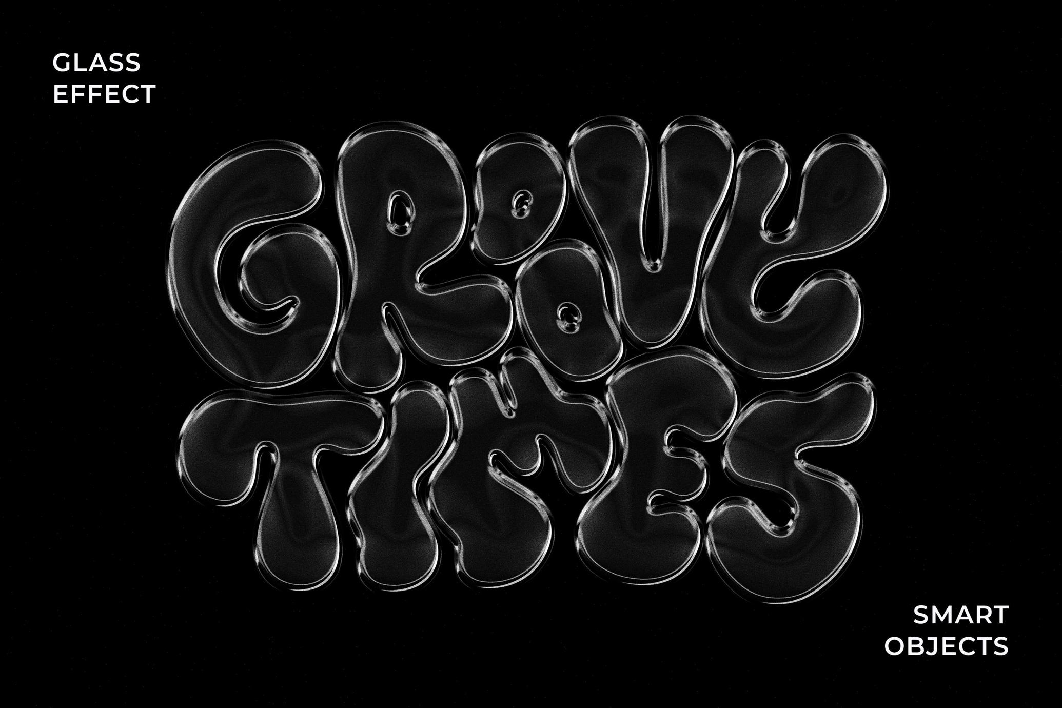 Glass Text & Logo Effect