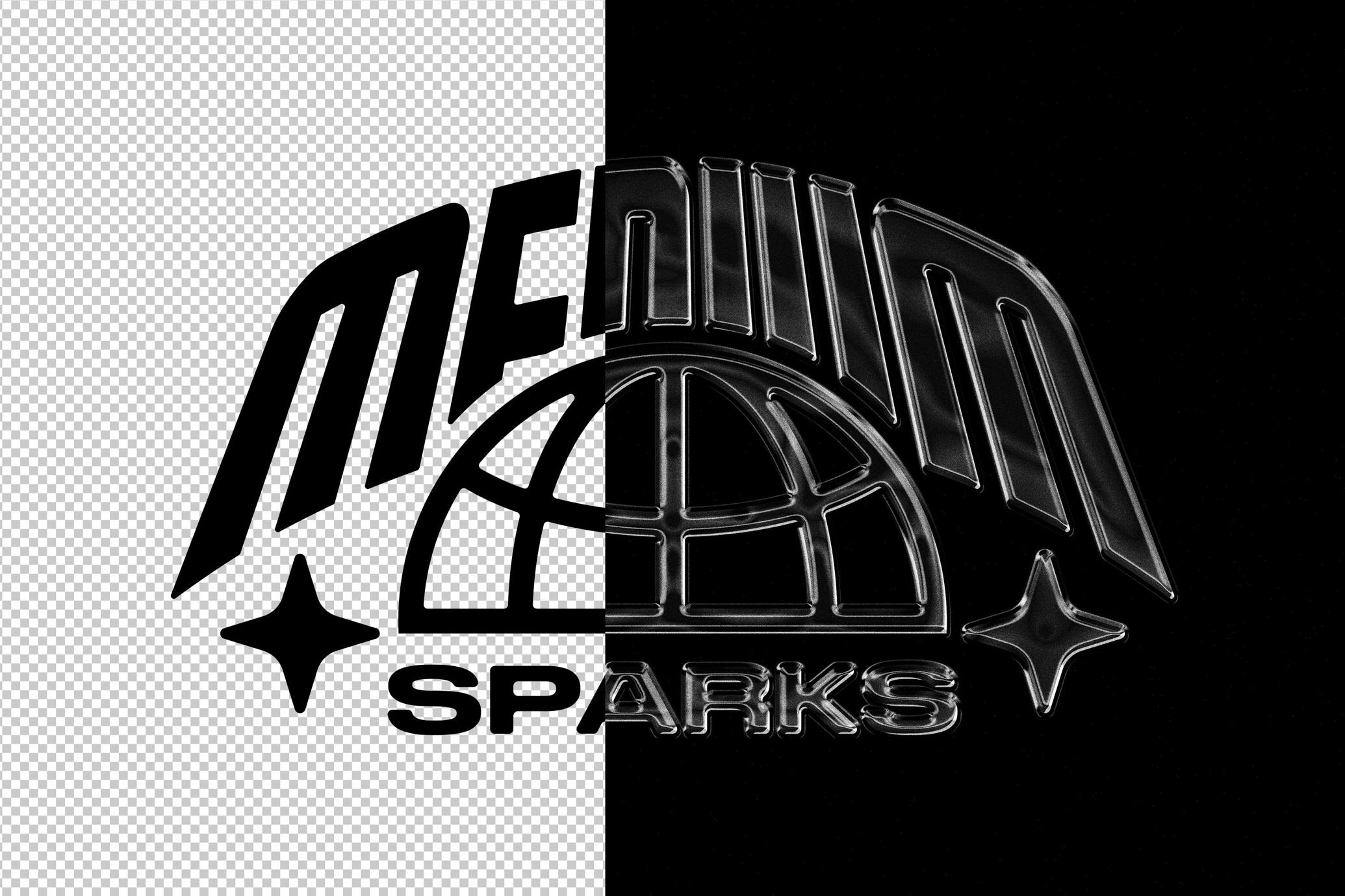 Glass Text & Logo Effect