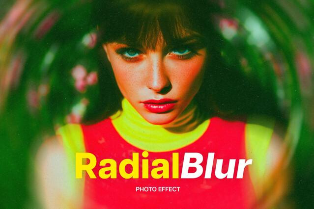 Vibrant Spinning Photo Effect