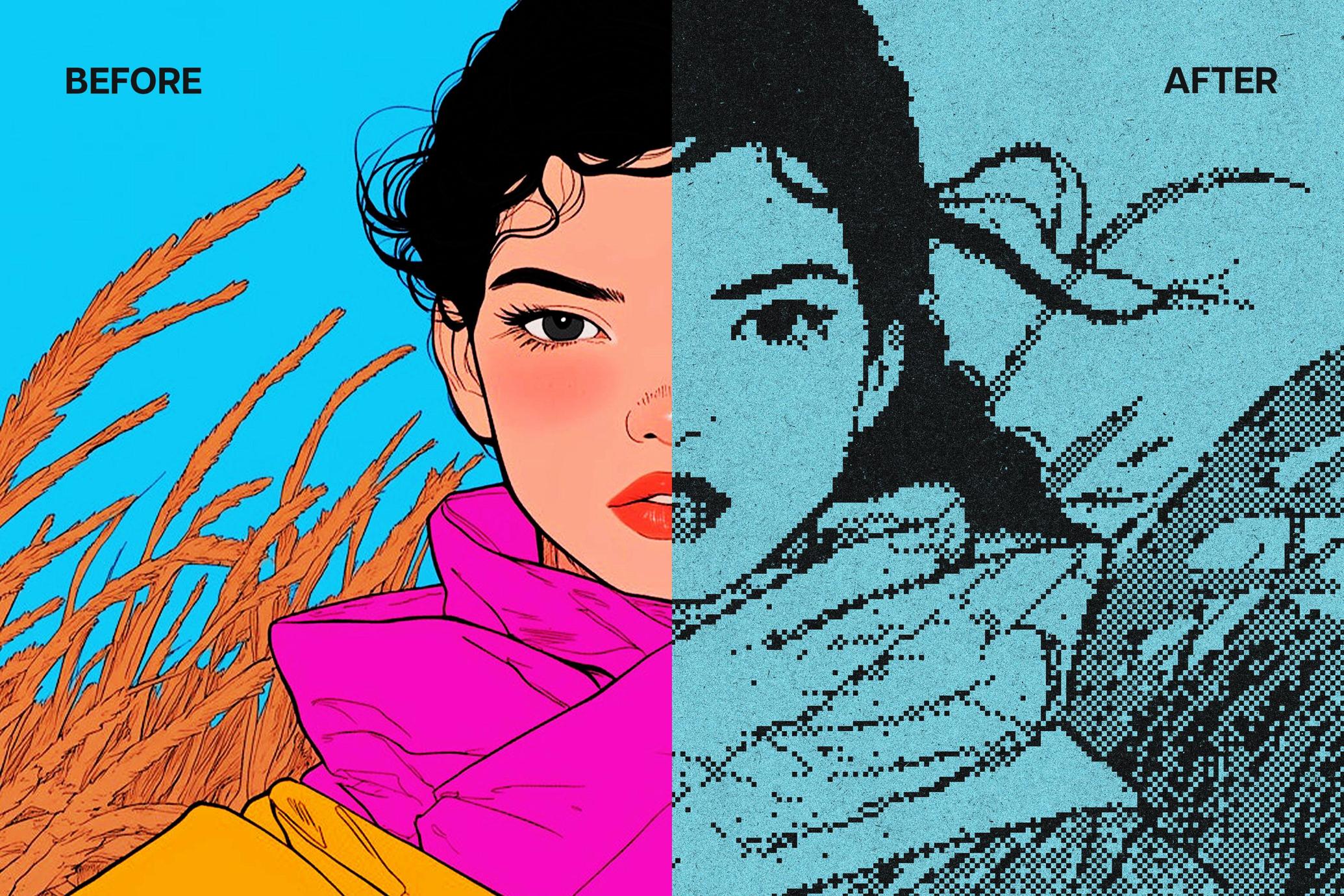 Retro Pixelated Effect