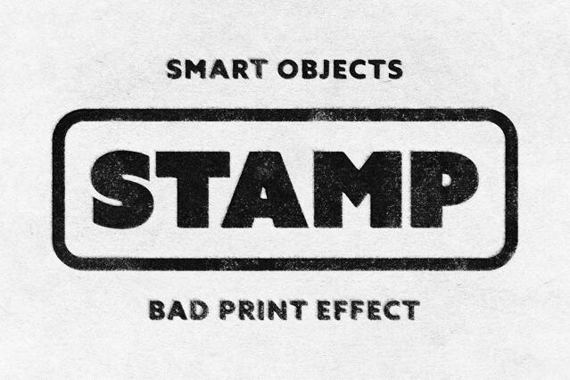 Stamp Print Text & Logo Template