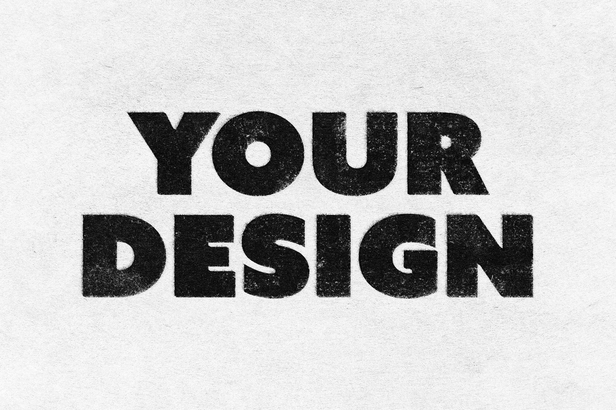 Stamp Print Text & Logo Template