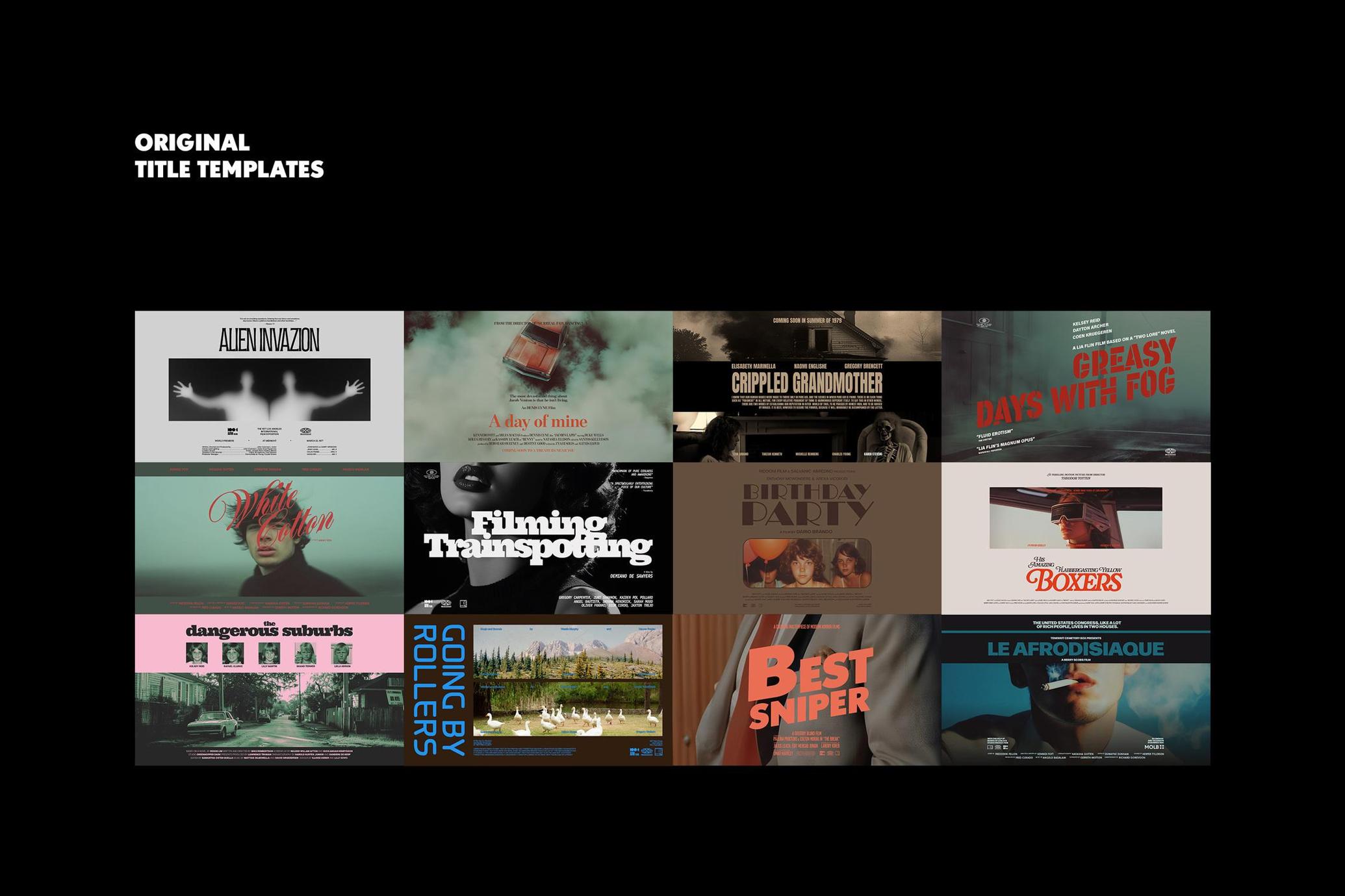 Old Movie Titles Collection