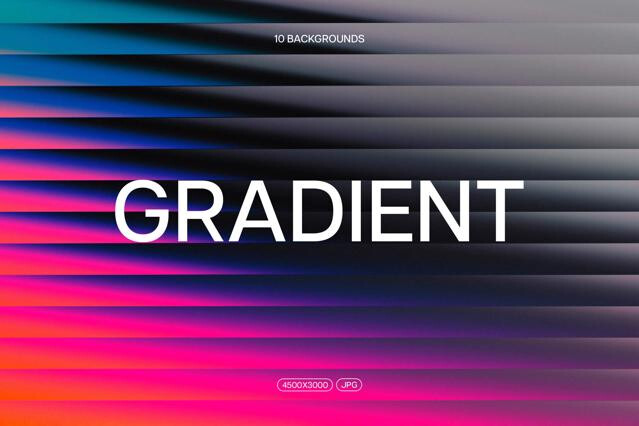 Vibrant Slatted Gradient Glass Backgrounds