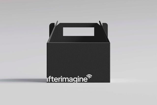 Takeaway Box Front View Mockup