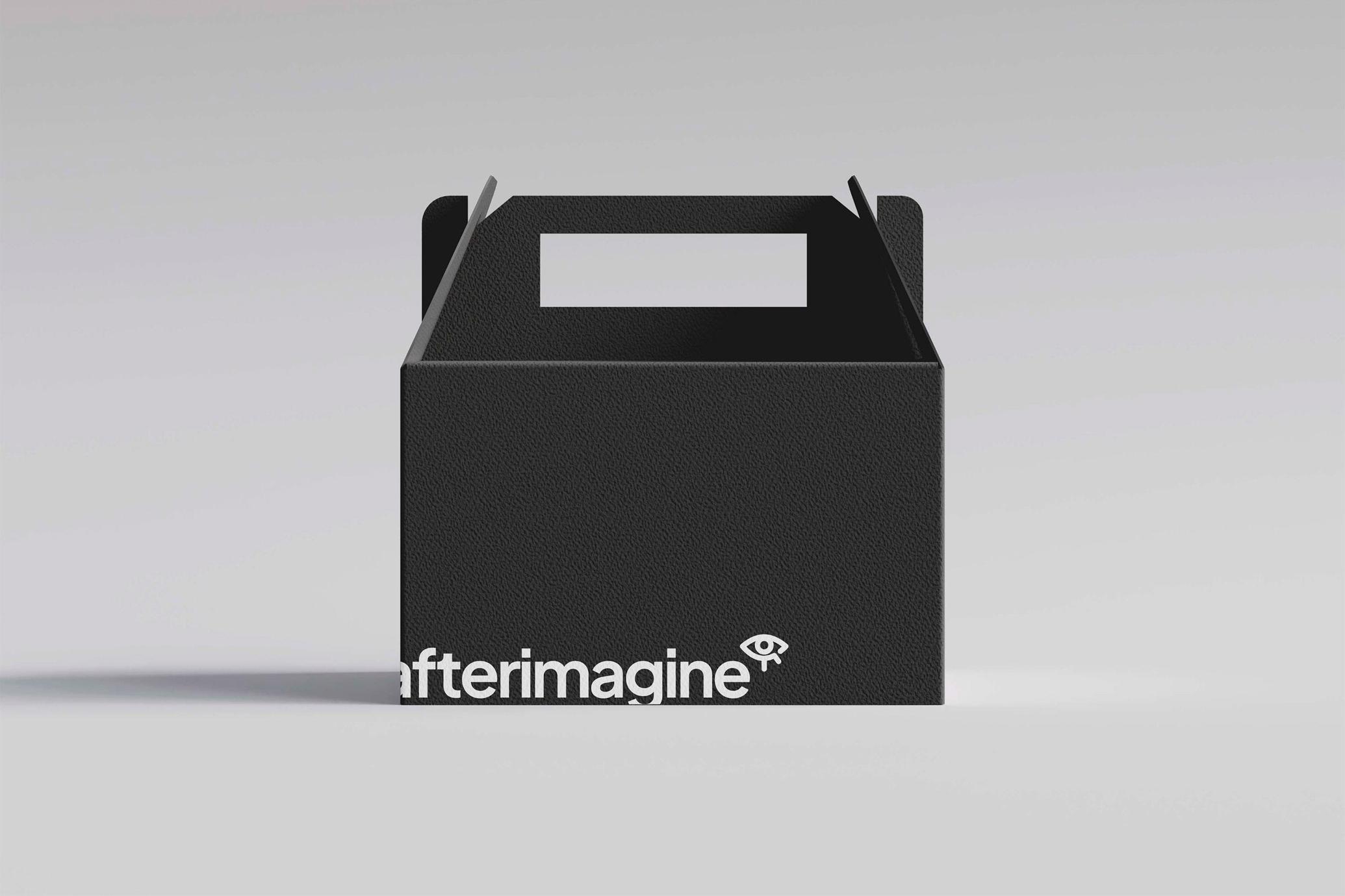 Takeaway Box Front View Mockup