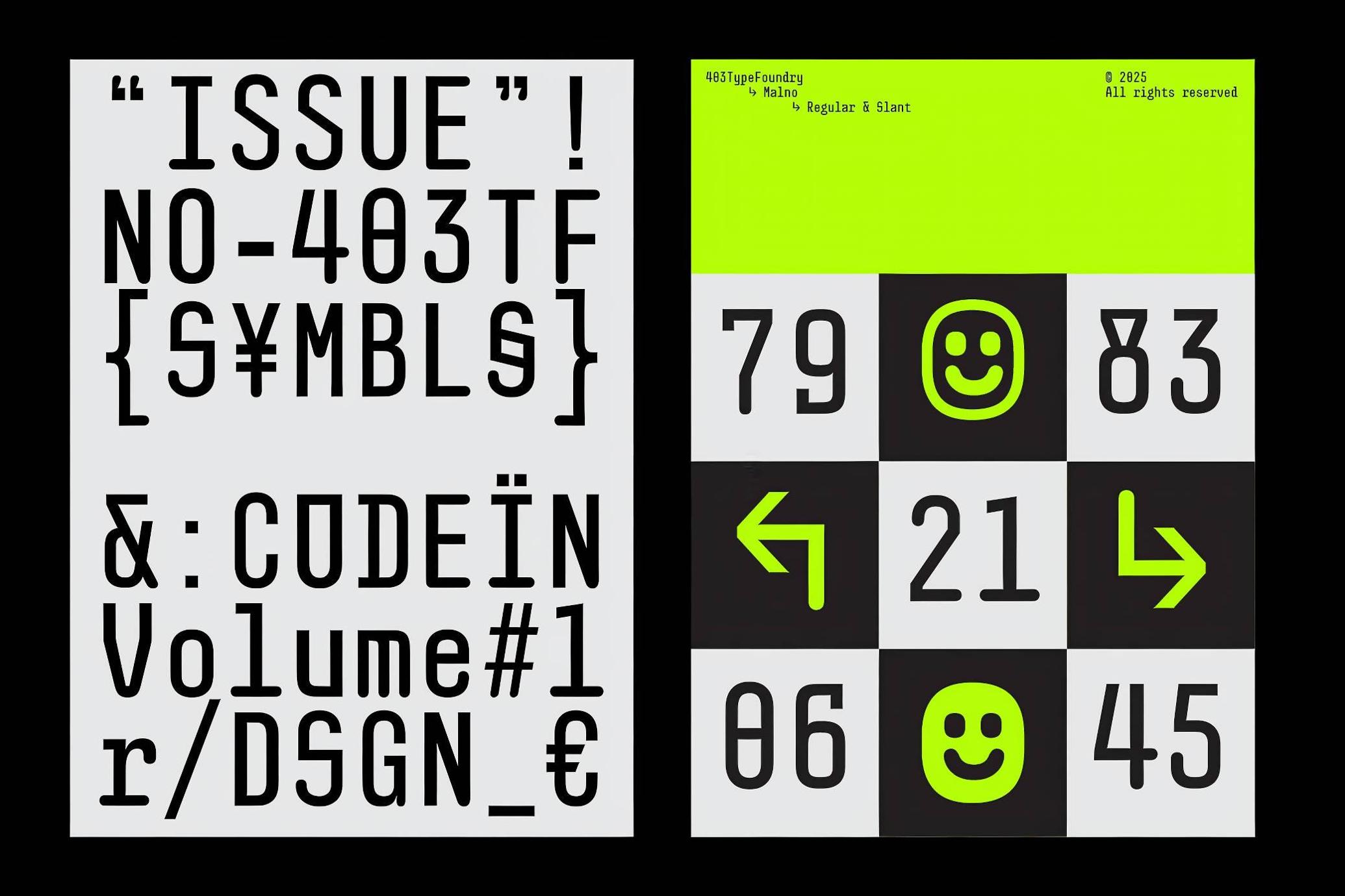 403 Malno Mono — Sans Serif Font