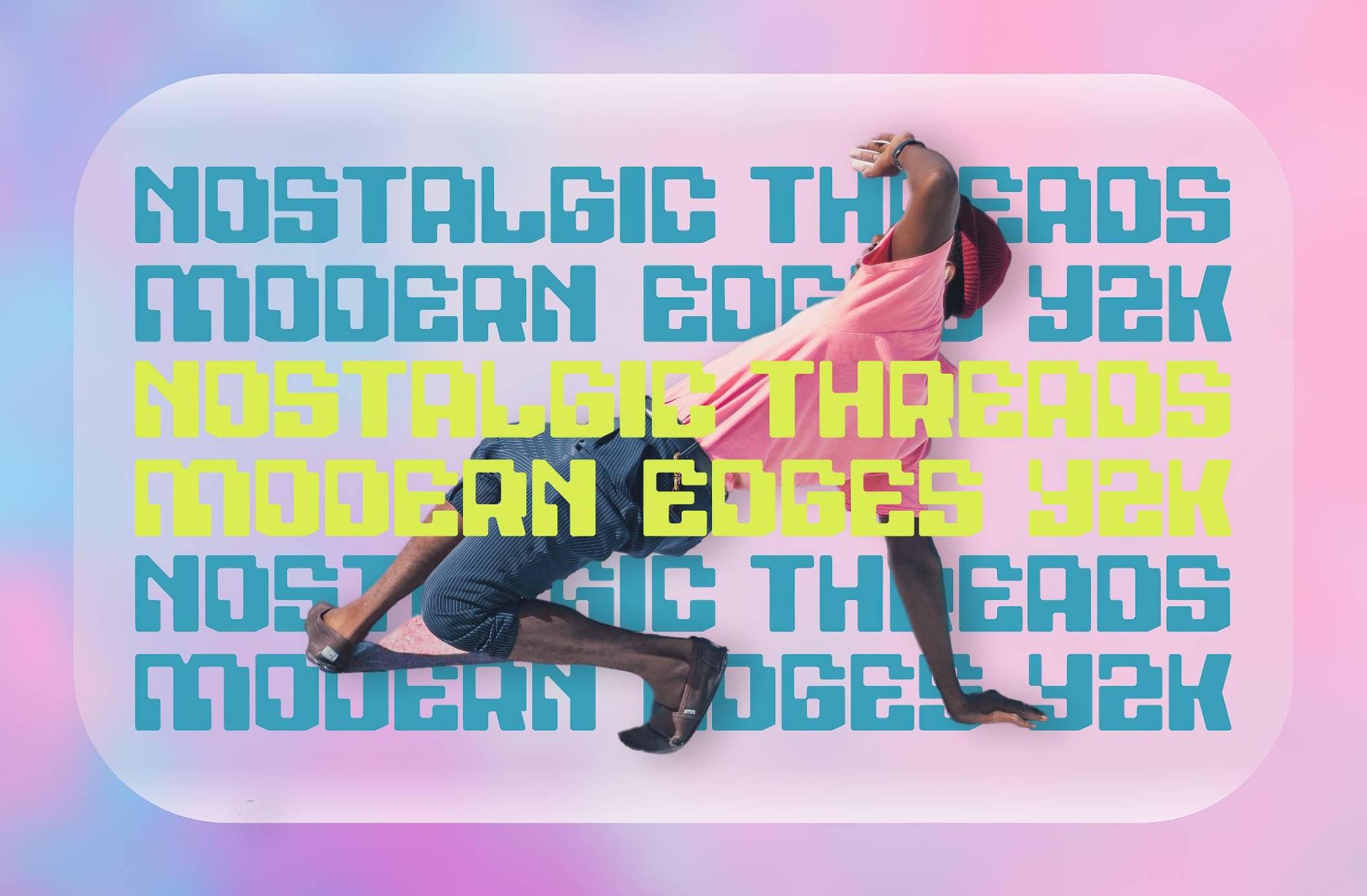 Noser — Y2K Display Font