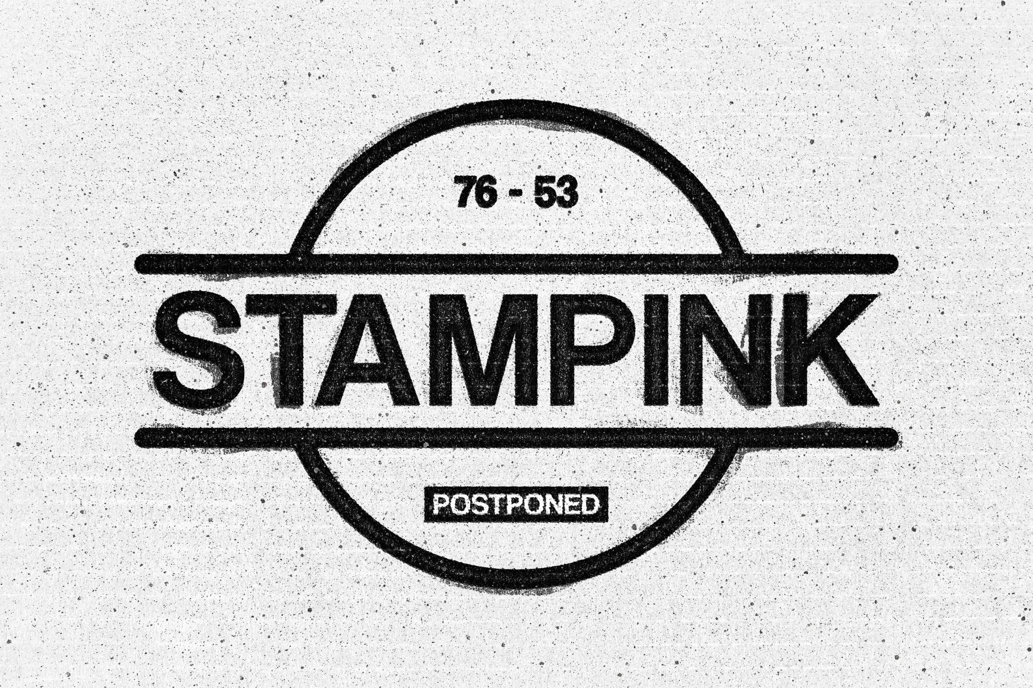 Ink Stamp Text Effect