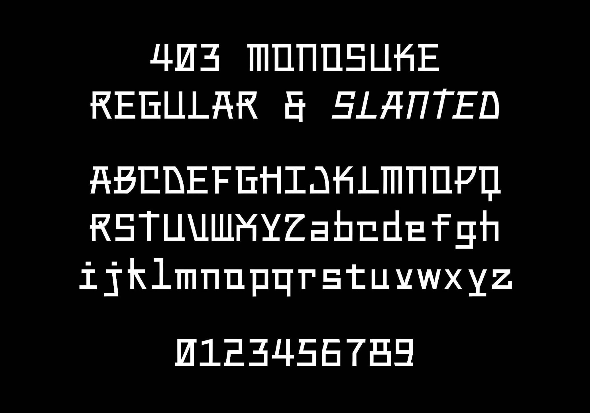 403 Monosuke — Serif Font