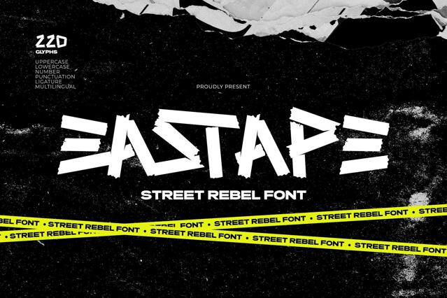Eastape — Street Rebel Font
