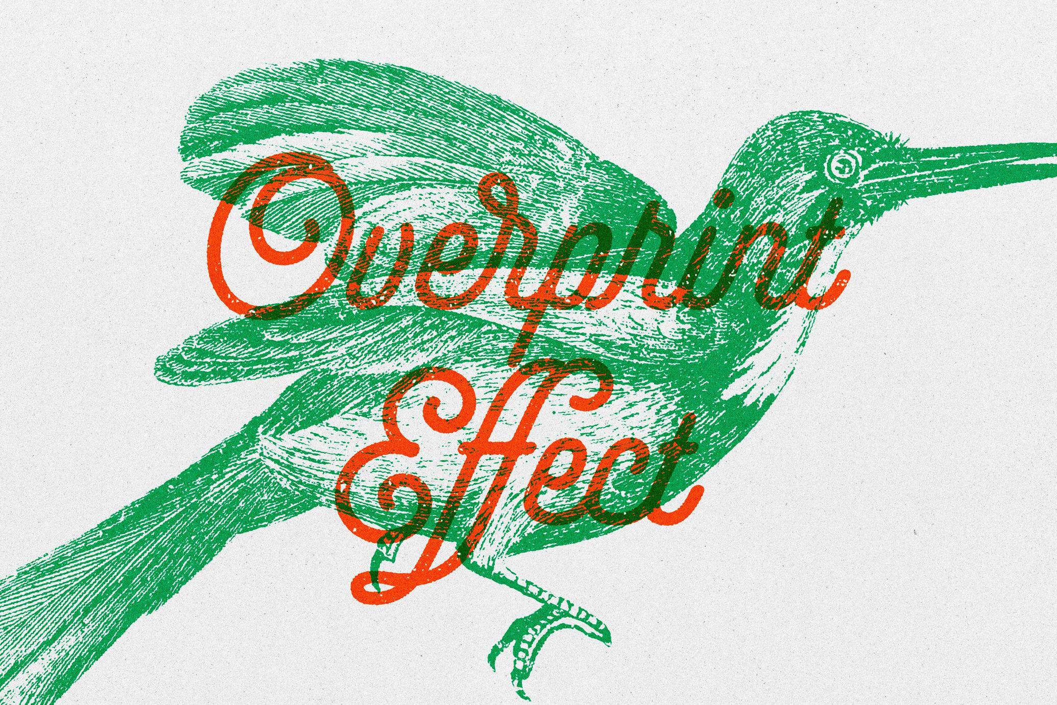 Vintage Overprint Template Effect