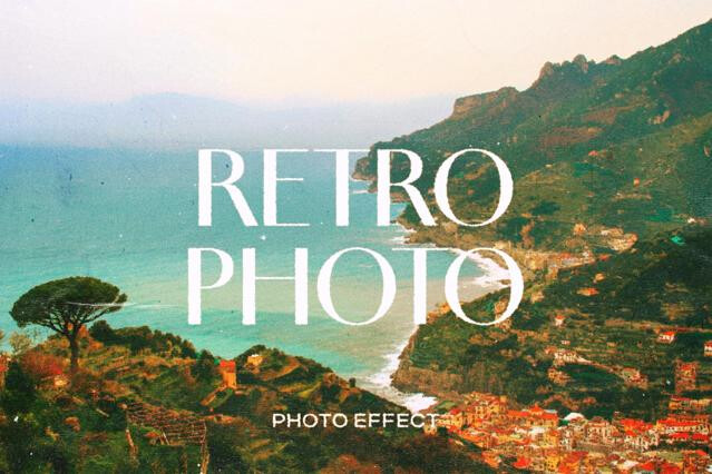 Cinematic Retro Paper Photo Effect