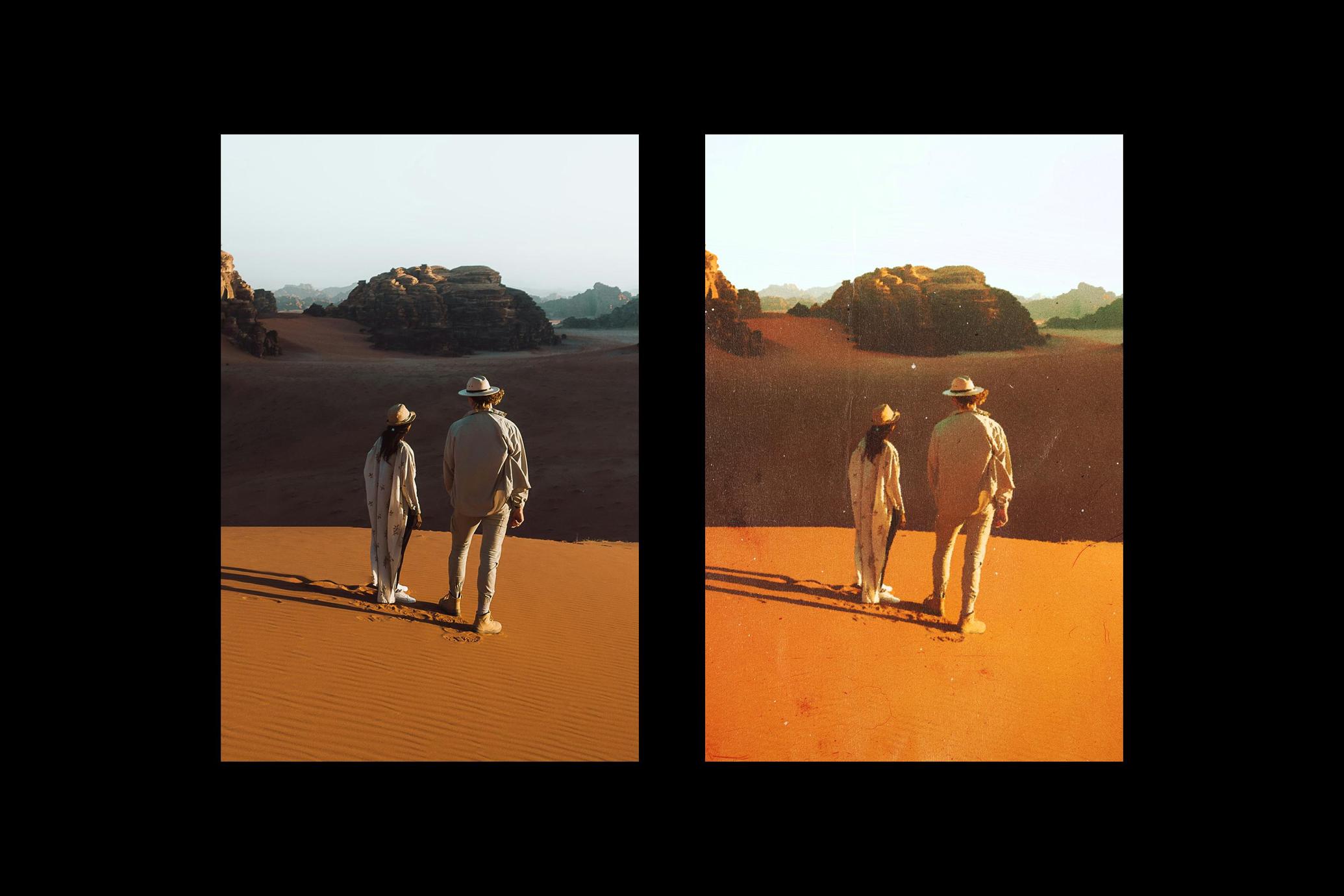 Cinematic Retro Paper Photo Effect