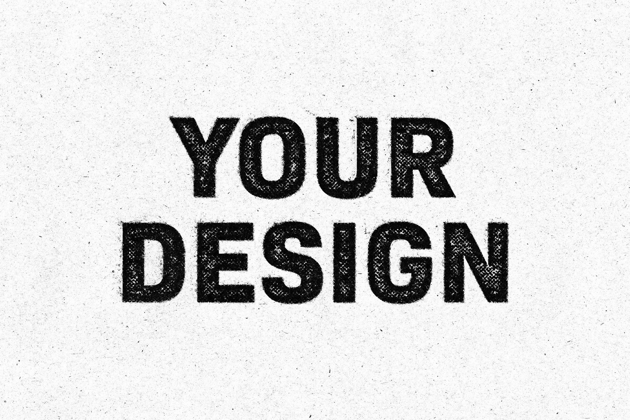 Grunge Stamp Print Effect