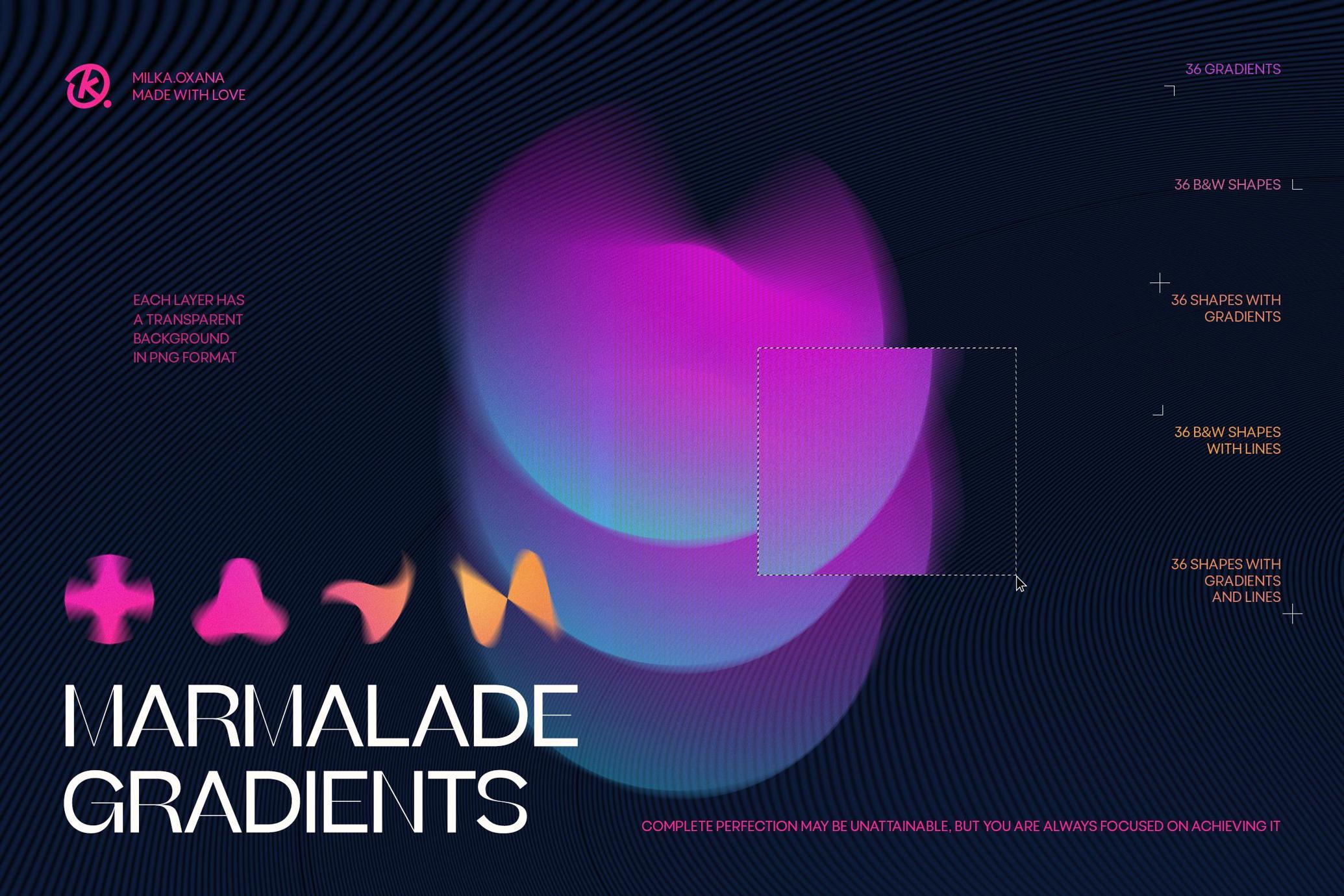 Marmalade Abstract Gradients & Shapes