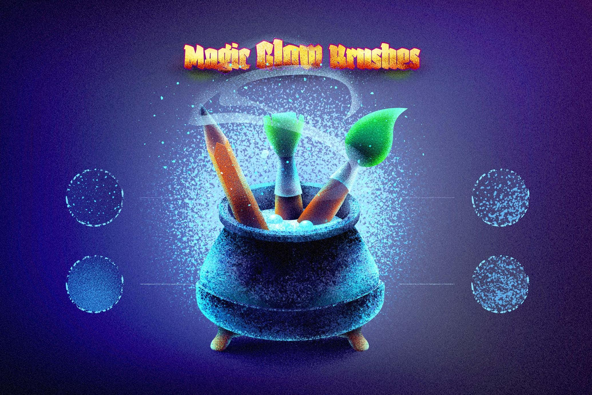 Magic Glow Procreate Brushes