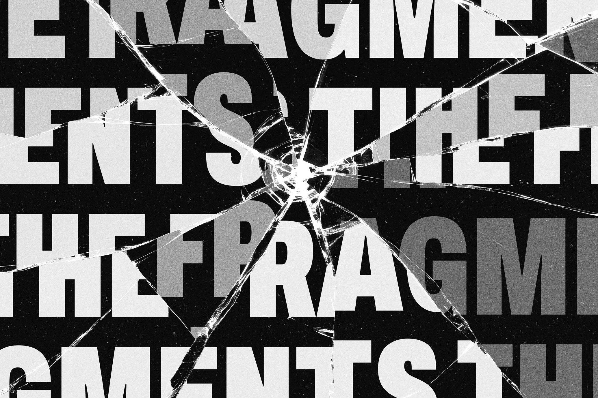 Broken Glass Text Effect