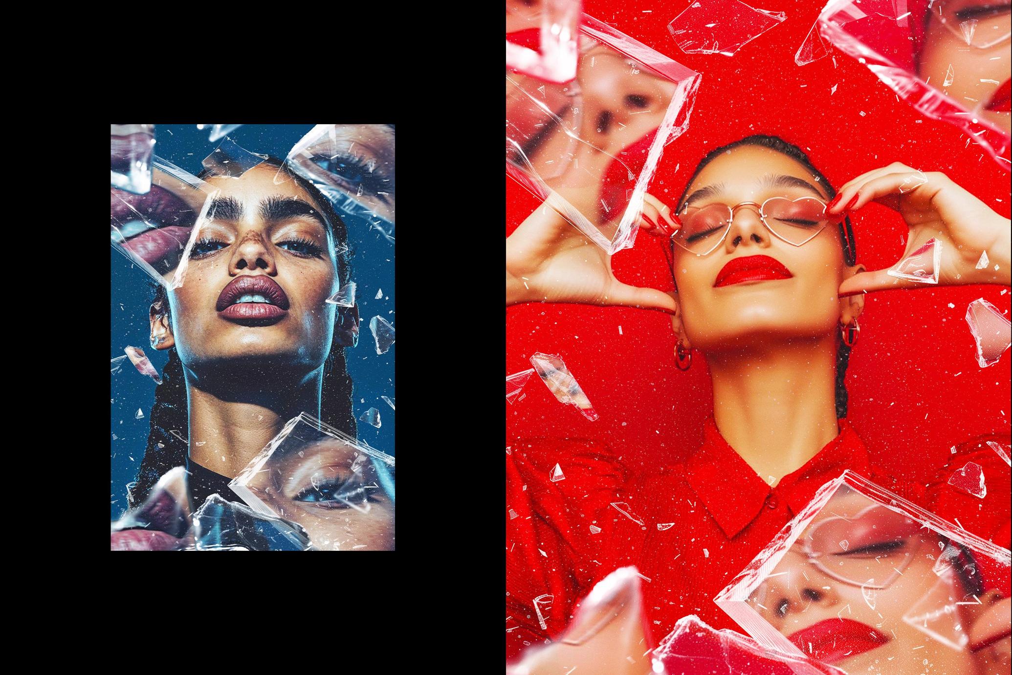 Broken Glass Photo Effect