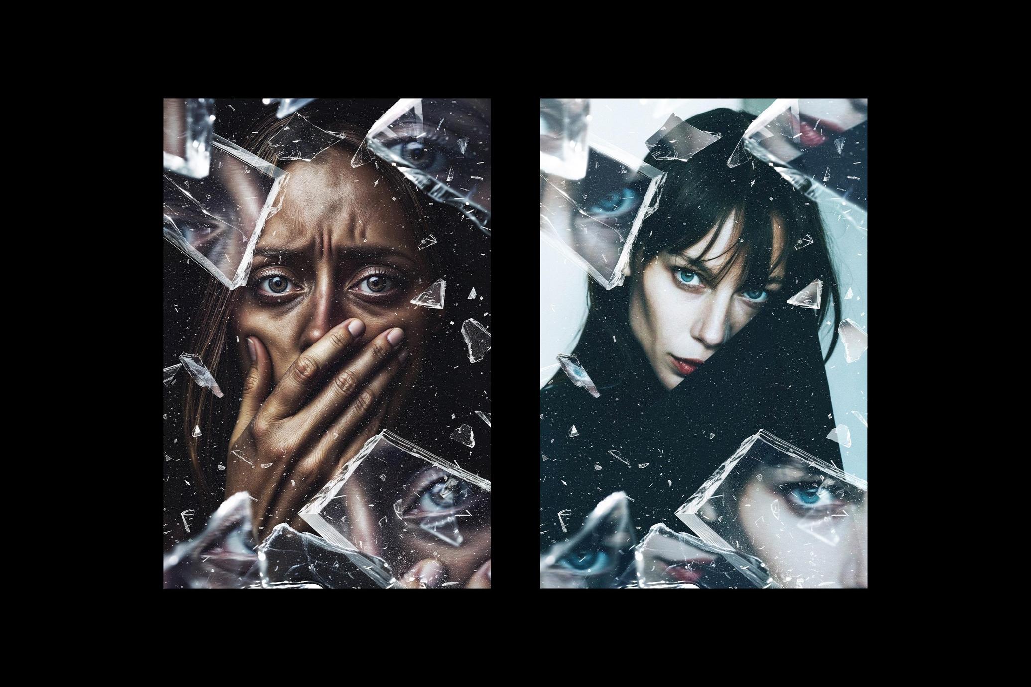 Broken Glass Photo Effect