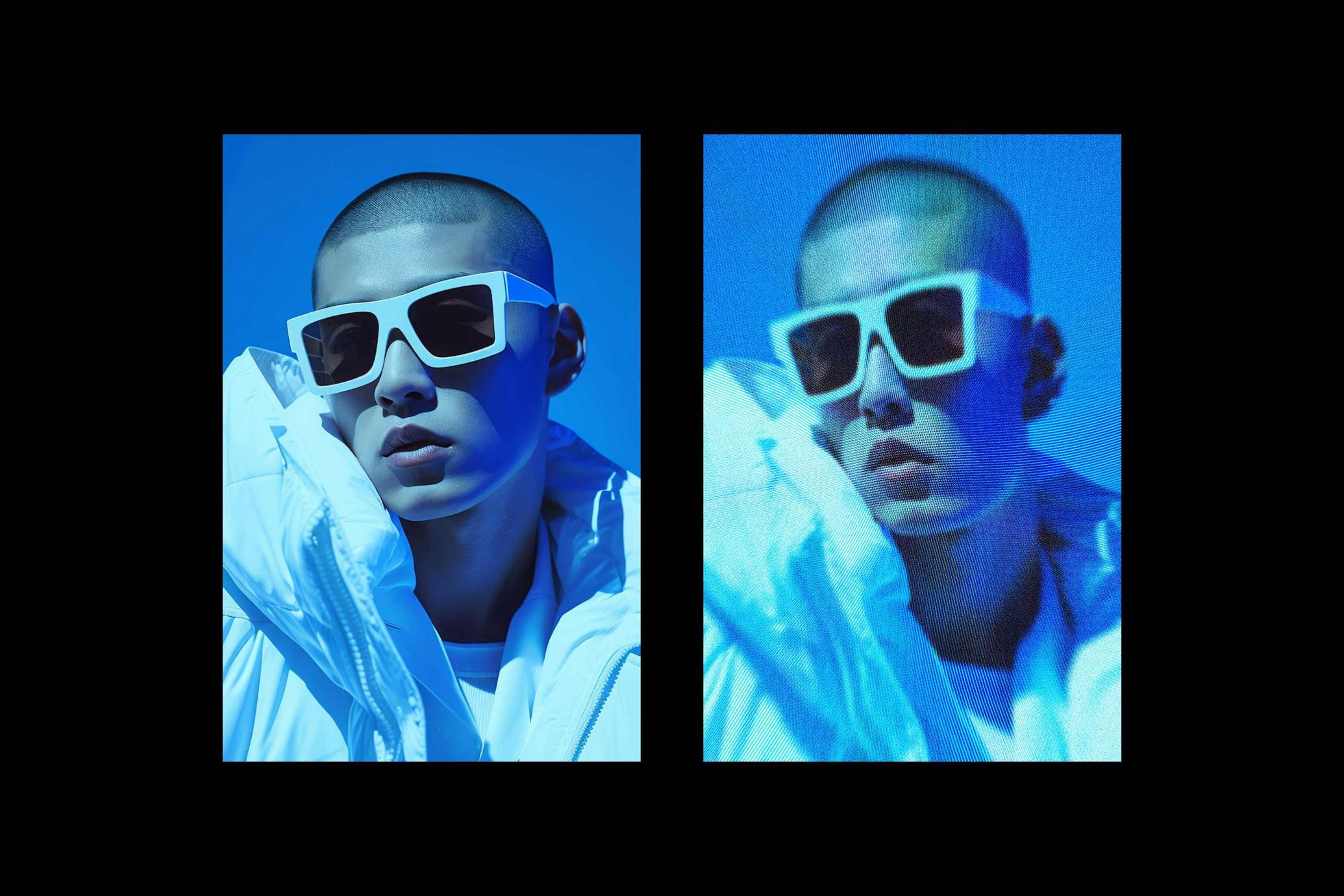 Screen Flicker Photo Effect