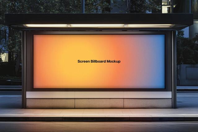 Screen Banner Mockup