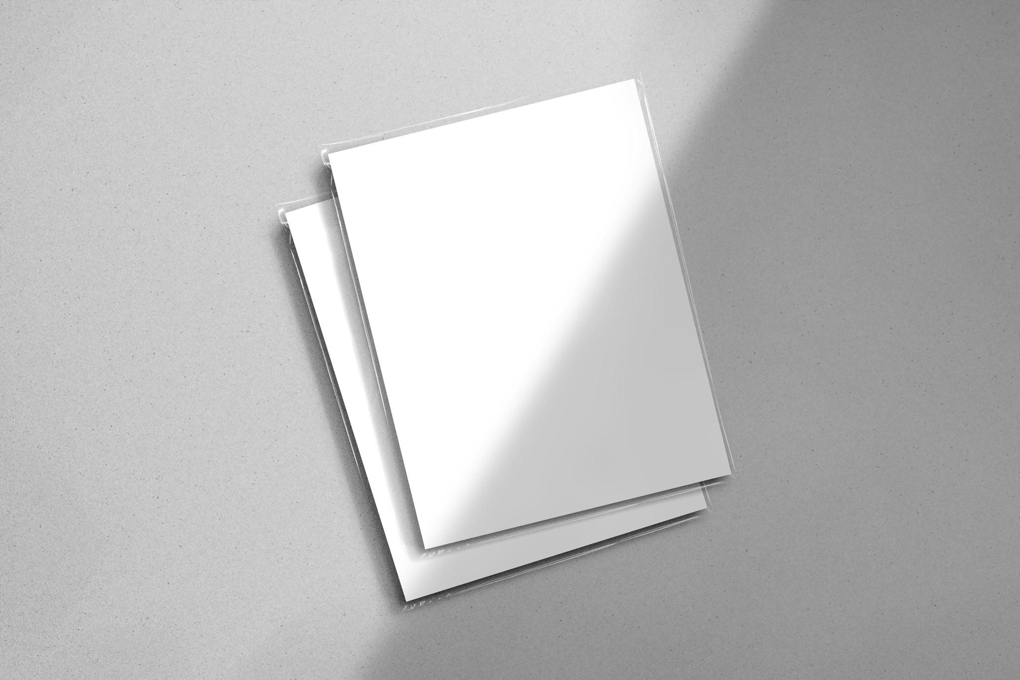 Sleeve Covered Magazine Stack Mockup