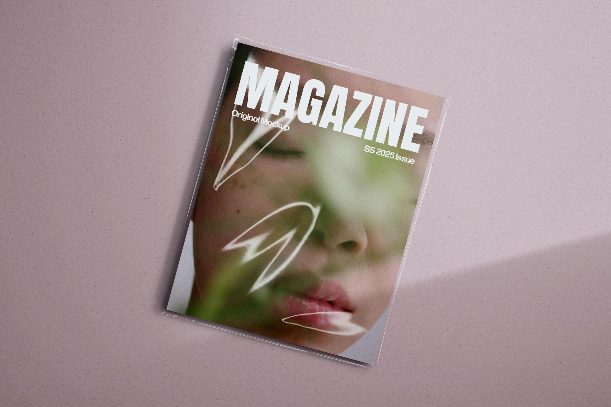 Sleeve Covered Magazine Mockup