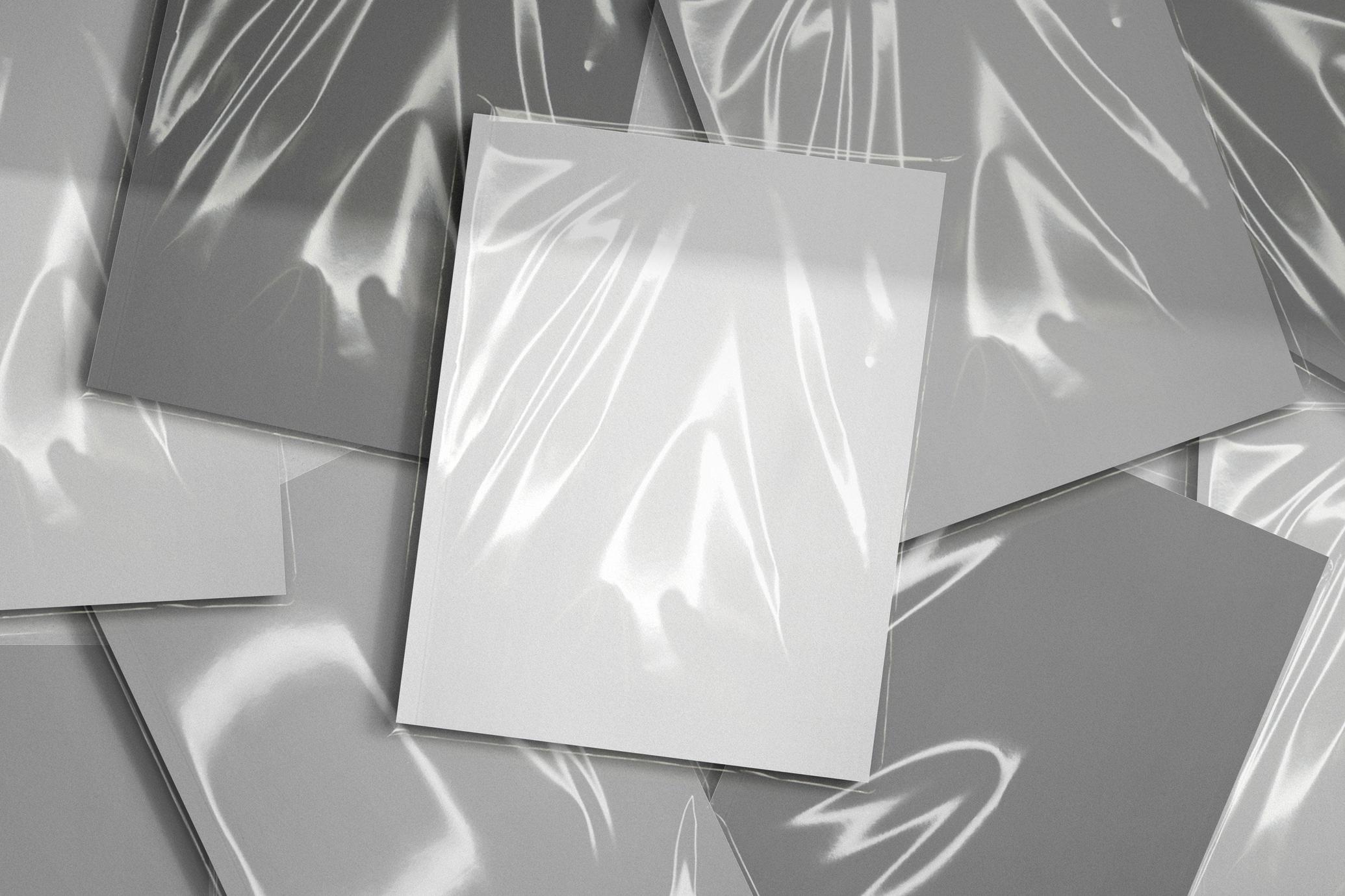 Layered Sleeve Covered Magazine Mockup