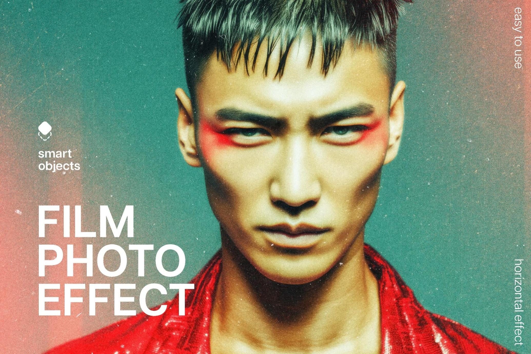 Speckled Film Burn Photo Effect