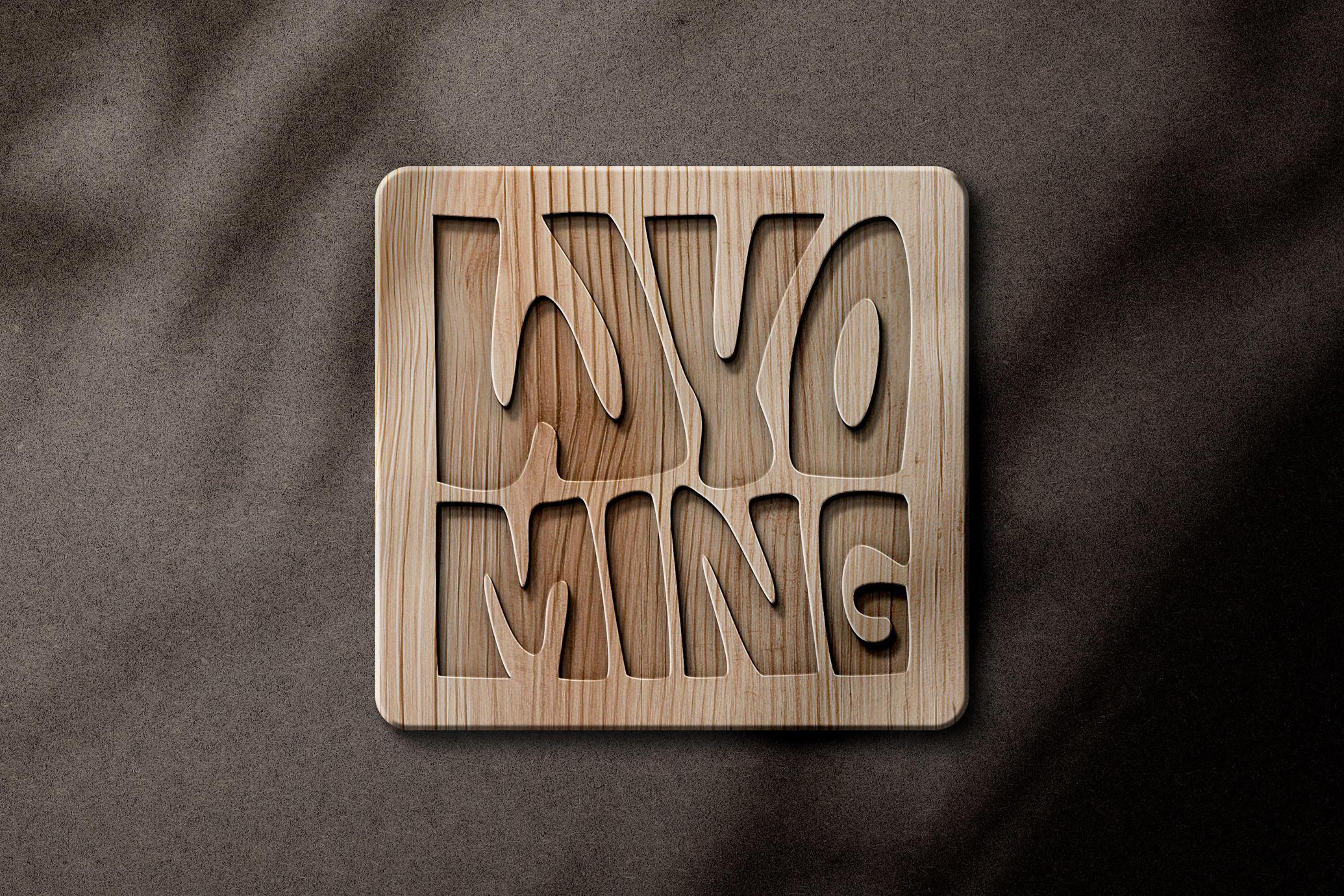 Wooden Sign Cut Out Mockups
