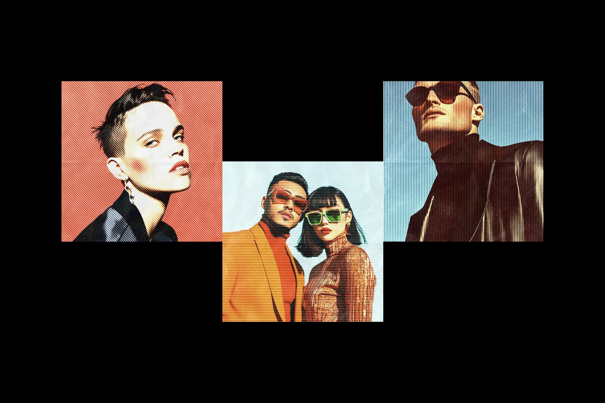 Vintage Halftone Lines Effect