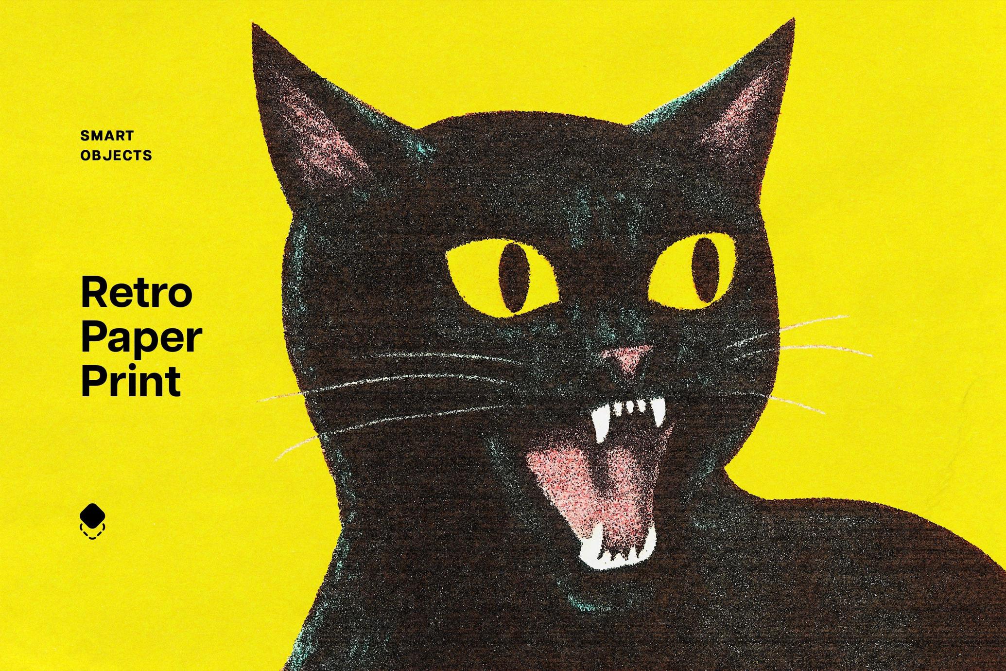 Retro Paper Print Design Effect