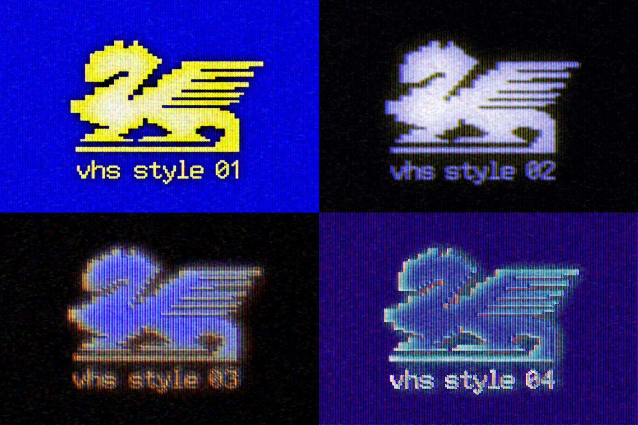 VHS Tape Text & Logo Effect