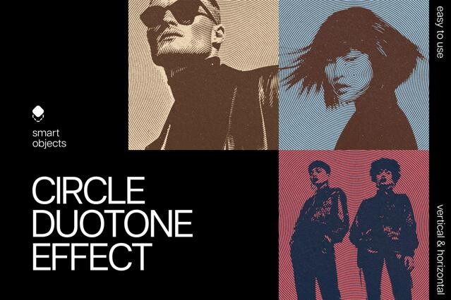Circle Duotone Effect