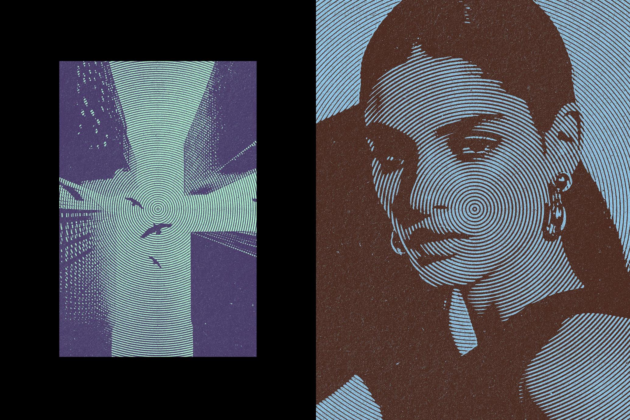 Circle Duotone Effect
