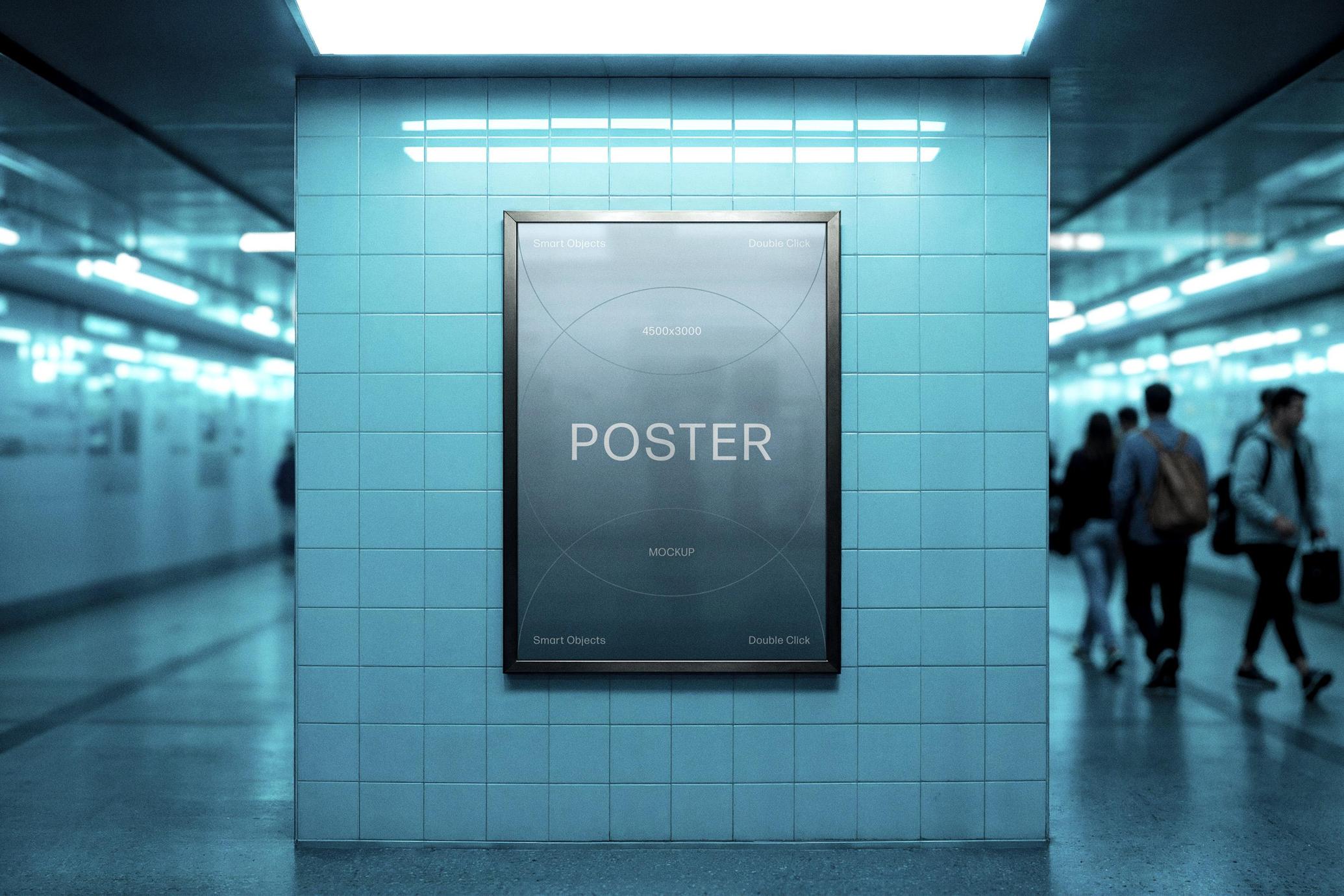 Underground A4 Poster Mockup