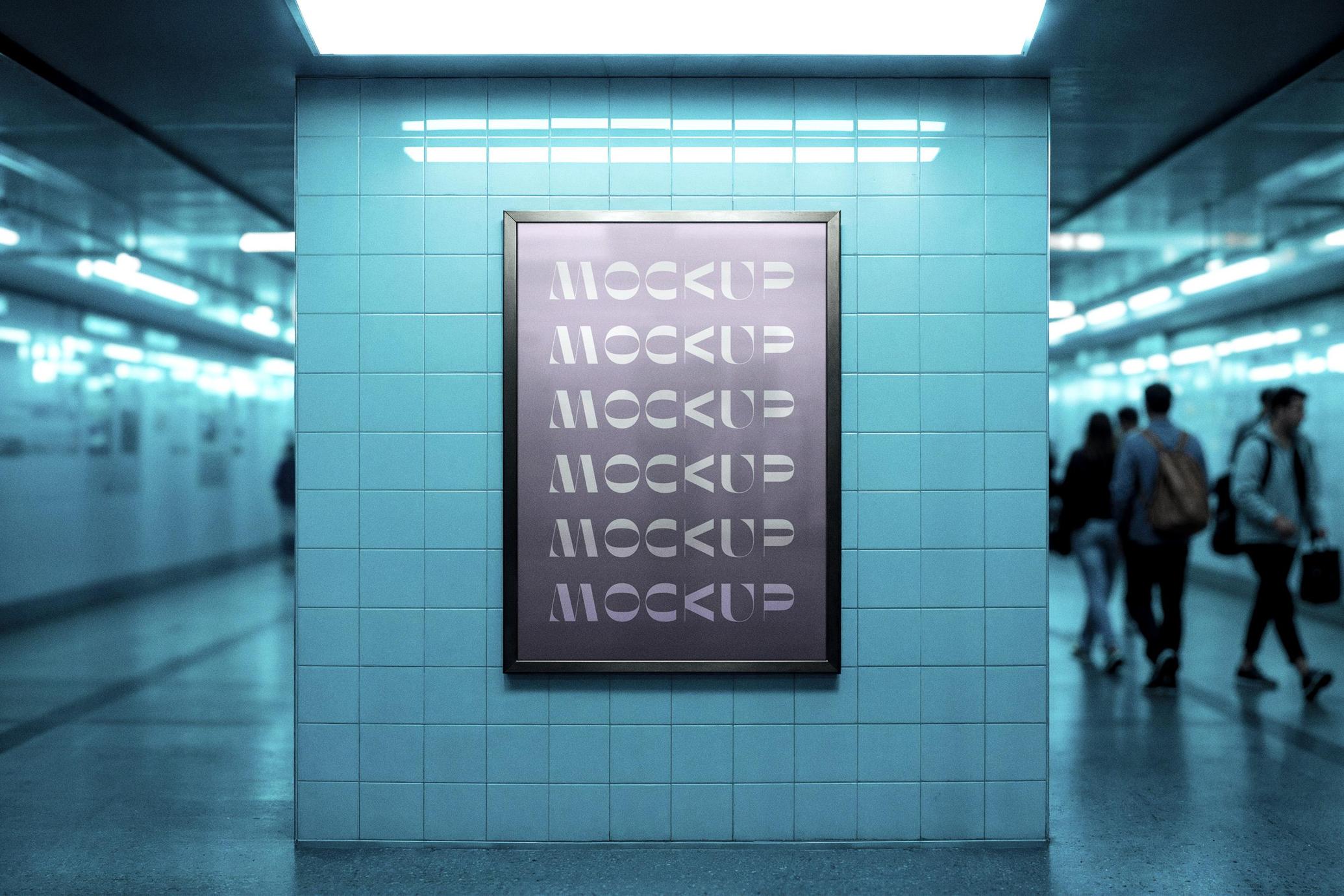Underground A4 Poster Mockup