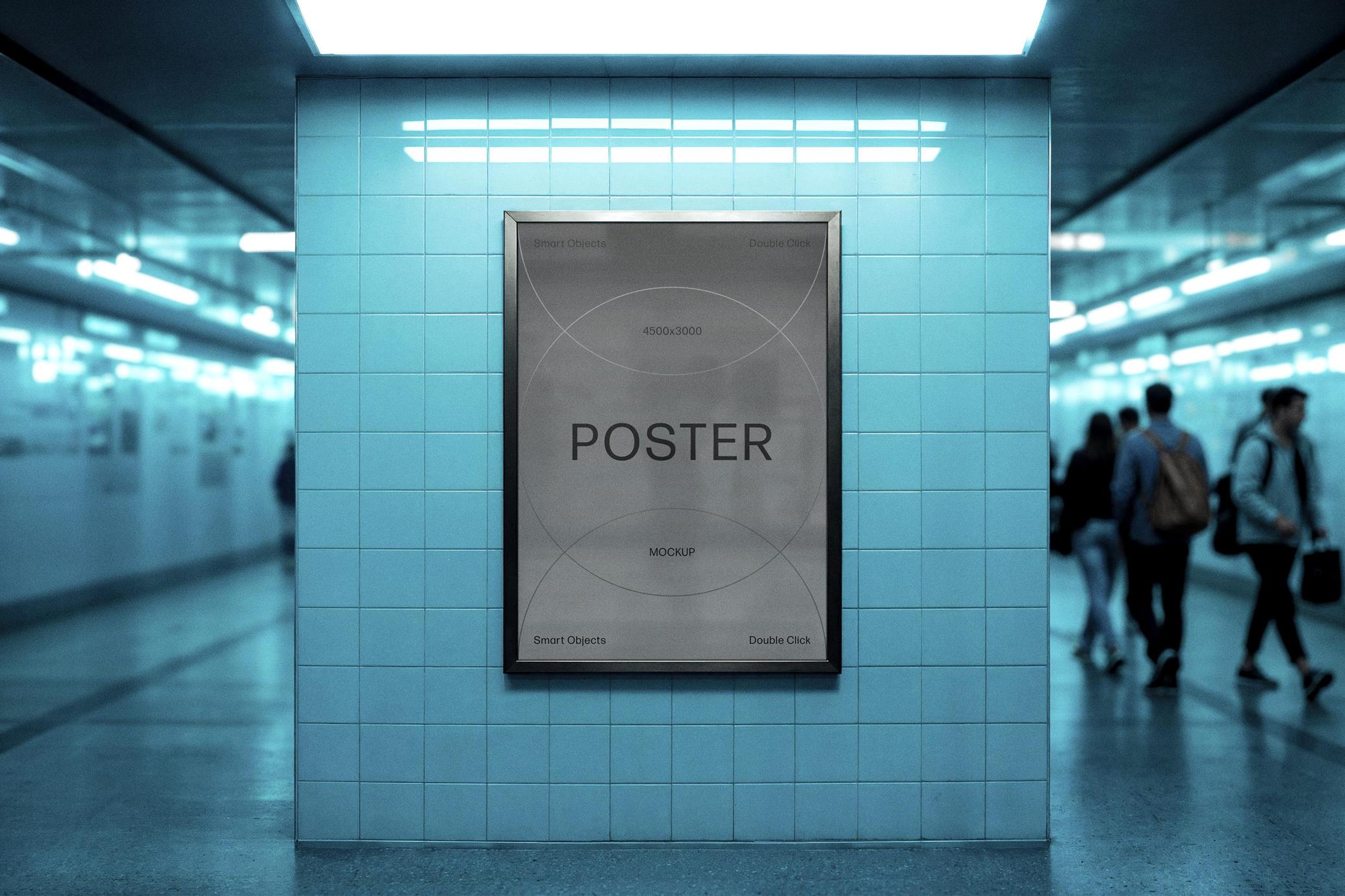 Underground A4 Poster Mockup