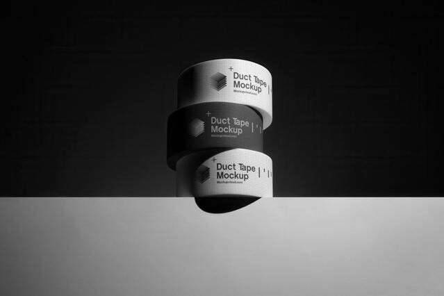Duct Tape Mockup Scene