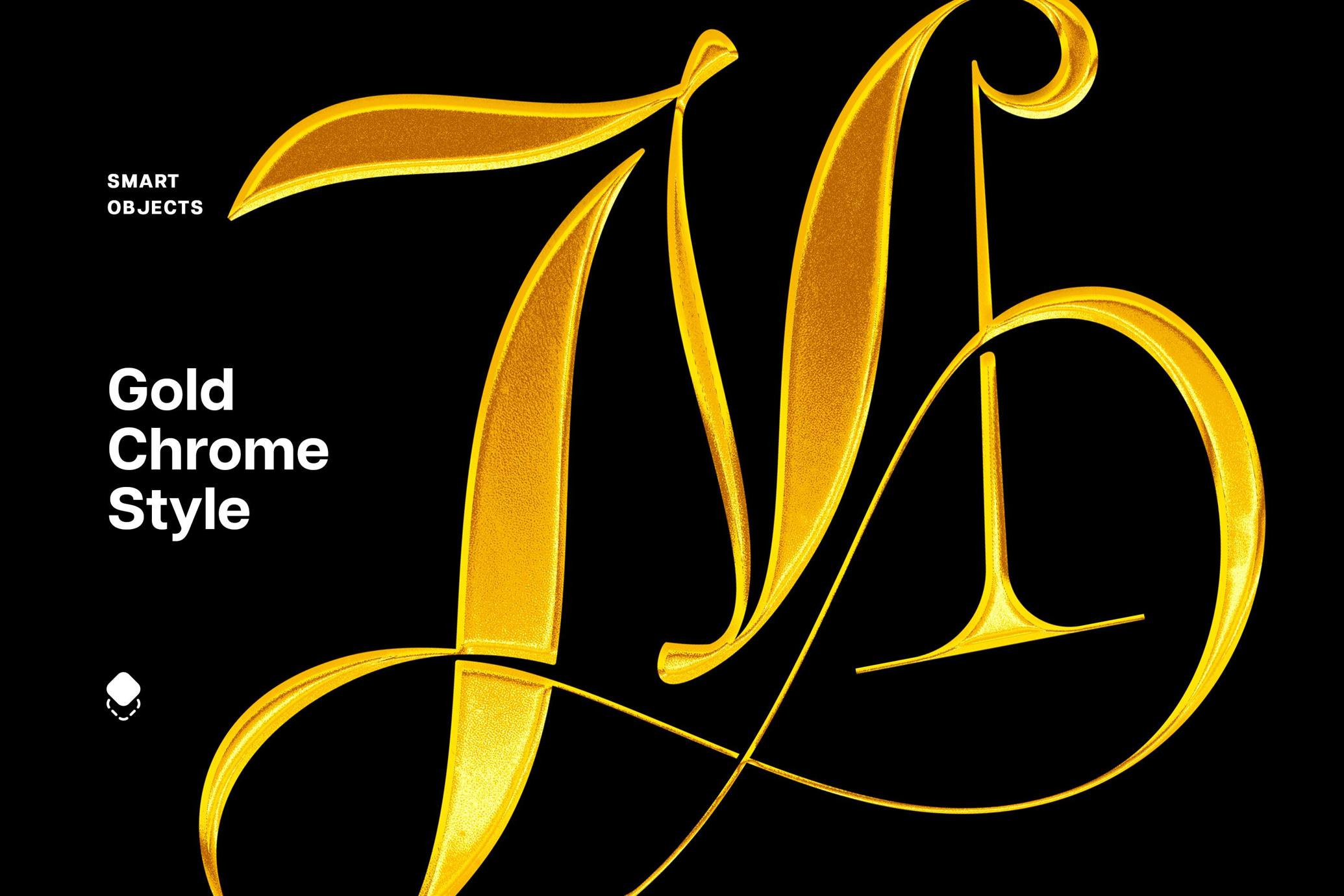Gold Chrome Effect