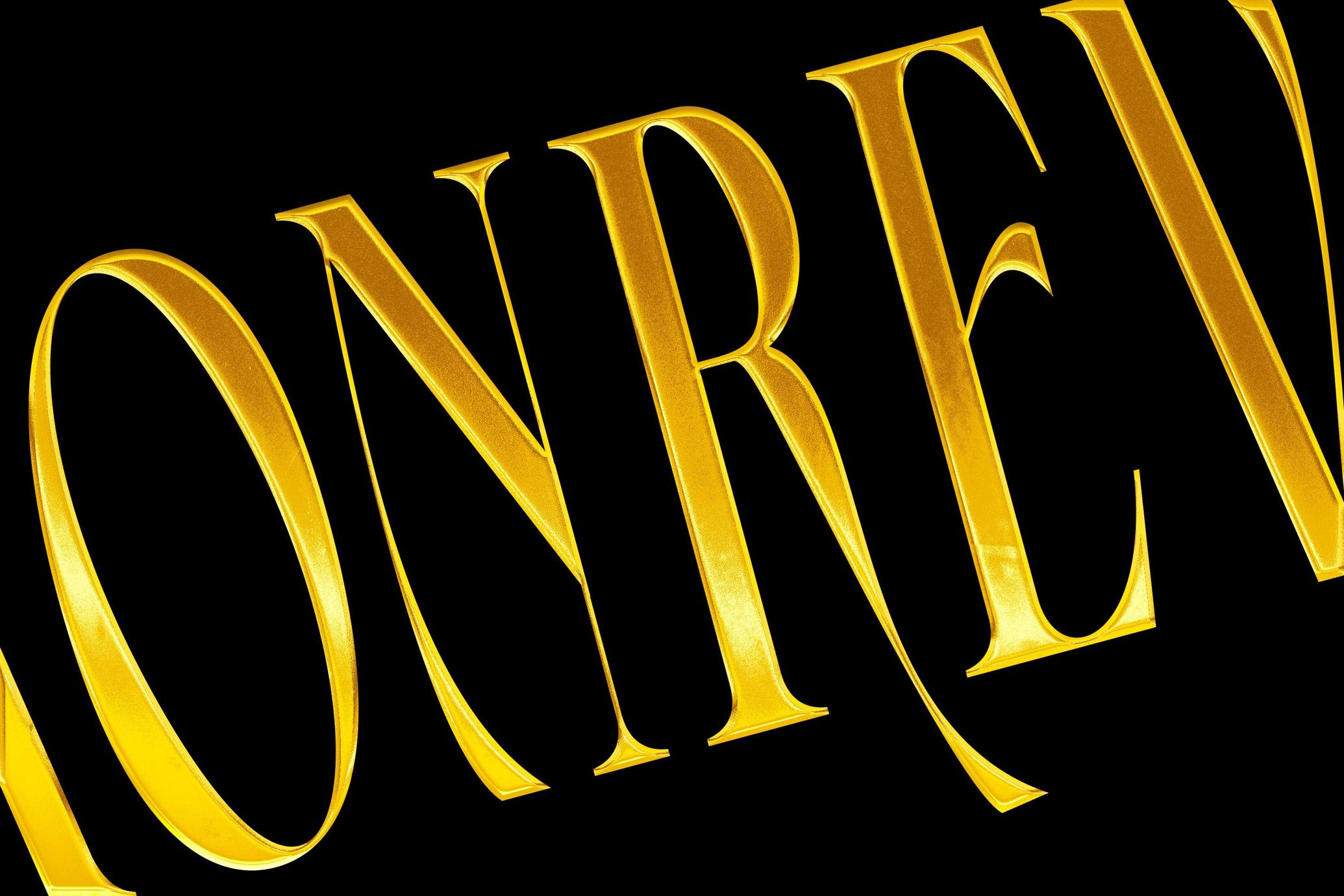 Gold Chrome Effect