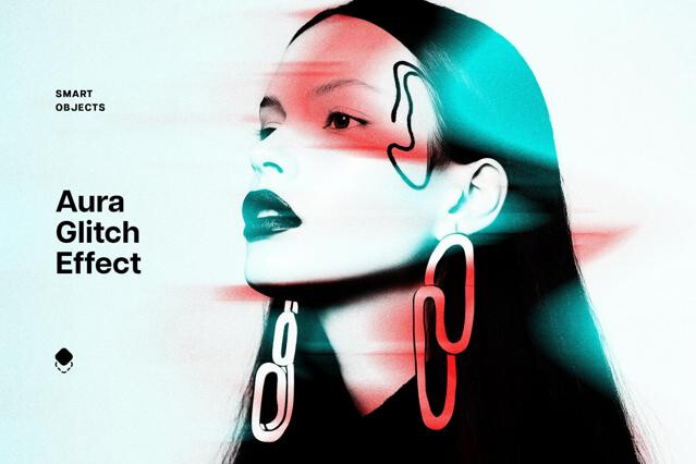 Aura Glitch Photo Effect