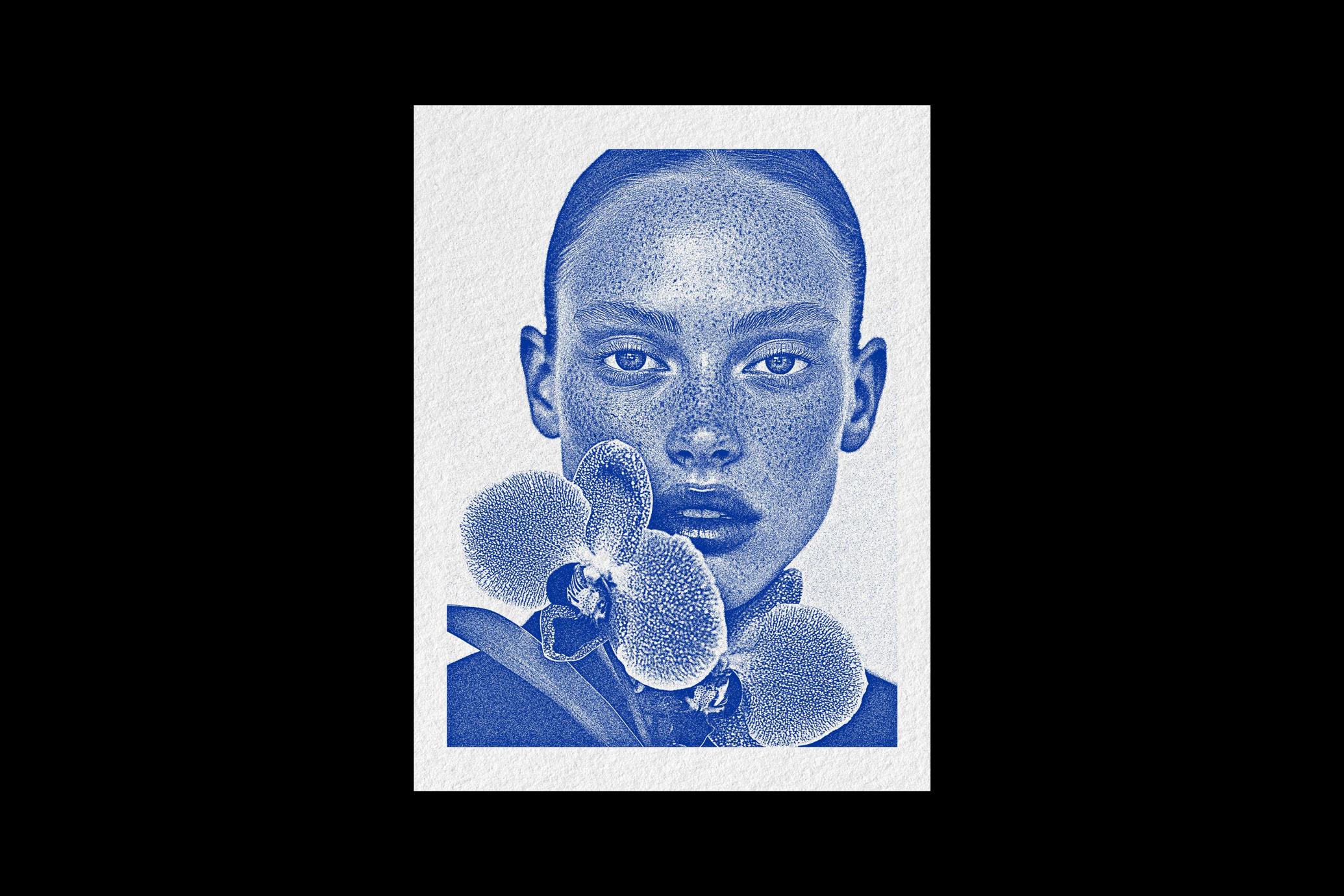 Risography Print Photo Effect